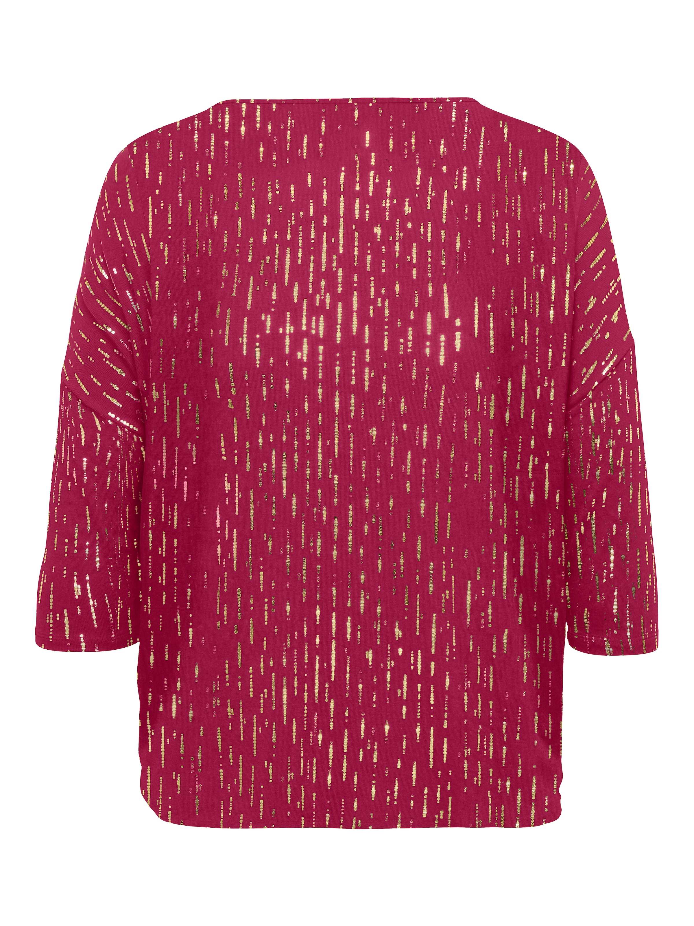 ONLY CARMAKOMA Rundhalsshirt »CARFOILA 3/4 O-NECK TOP JRS BF«