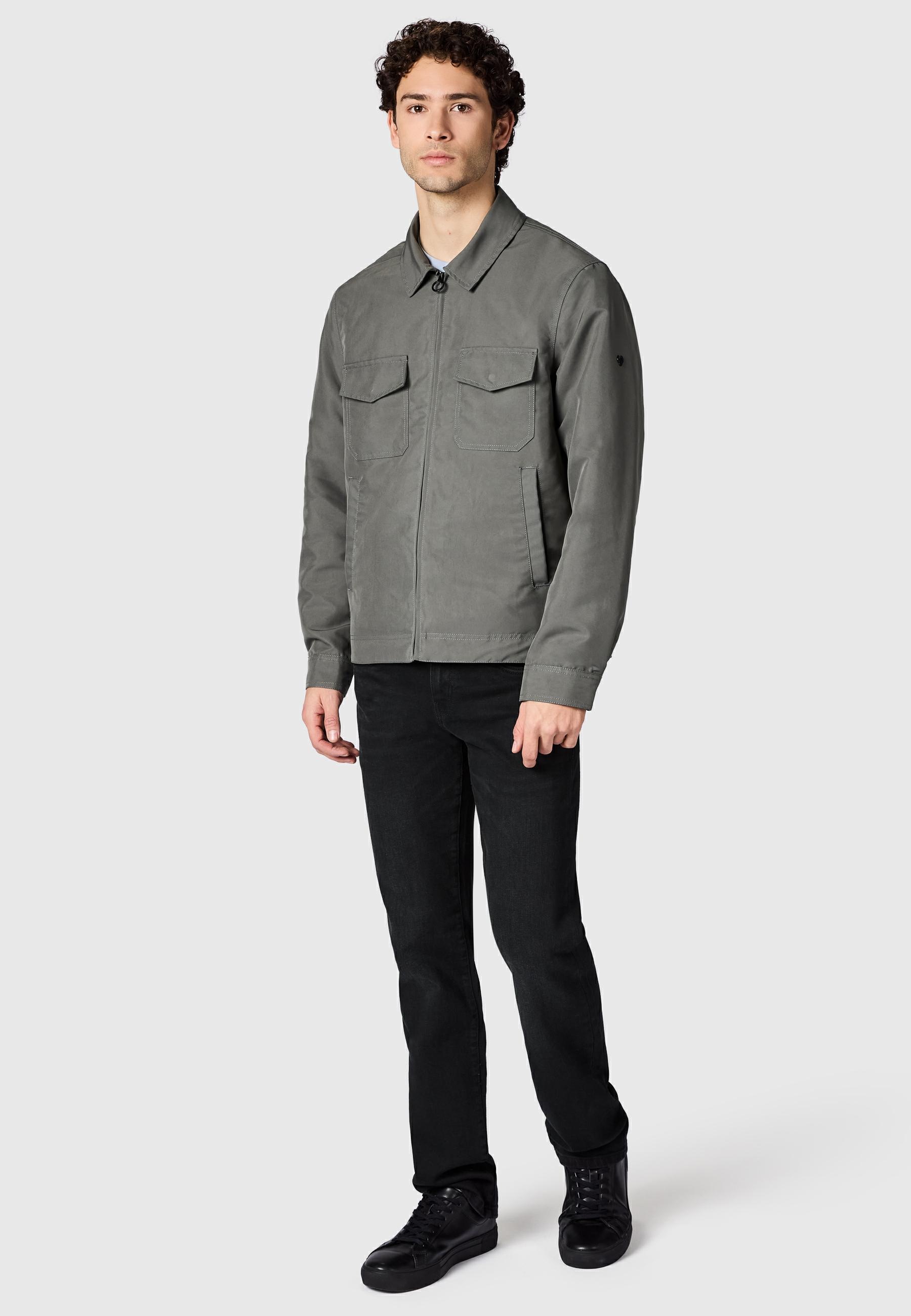 Ragwear Hemdjacke »Outdoorjacke Dyphner YOUMODO« ohne Kapuze Wasserabweisende Übergangsjacke mit Hemdkragen