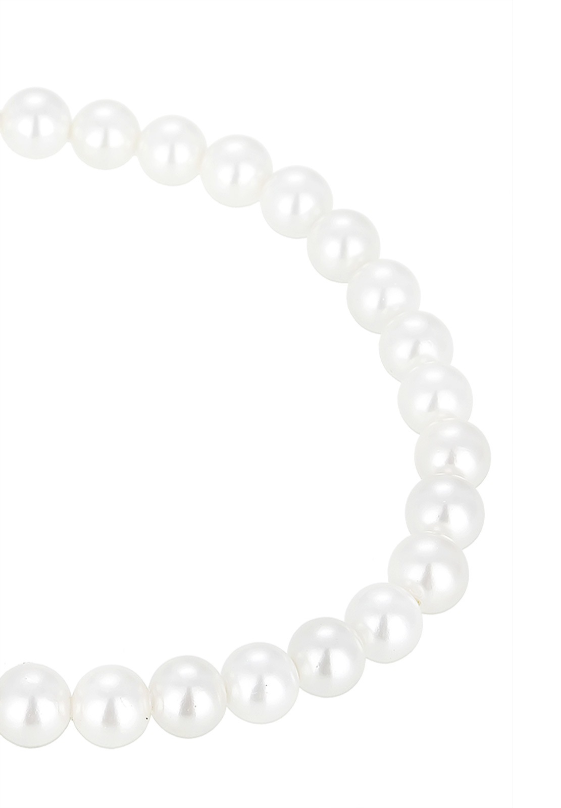 Elli Armkette »Armband Perlen Herz Weiß 925 Sterling Silber, mit Kristallen von Swarovski®«