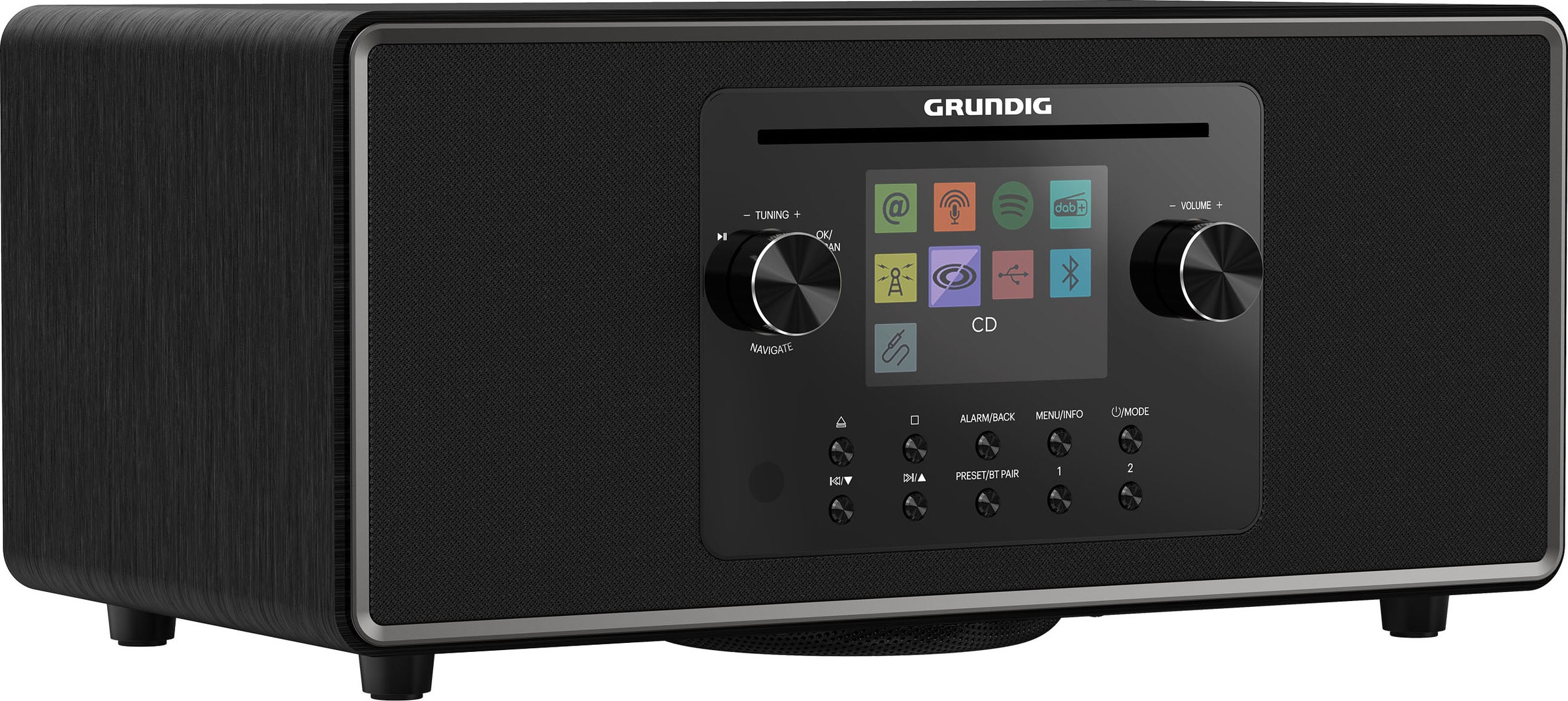 Grundig Internet-Radio »DTR 7100 2.1 DAB+ WEB CD«, (Bluetooth-WLAN Internetradio-Digitalradio (DAB+)-FM-Tuner mit RDS 42 W)