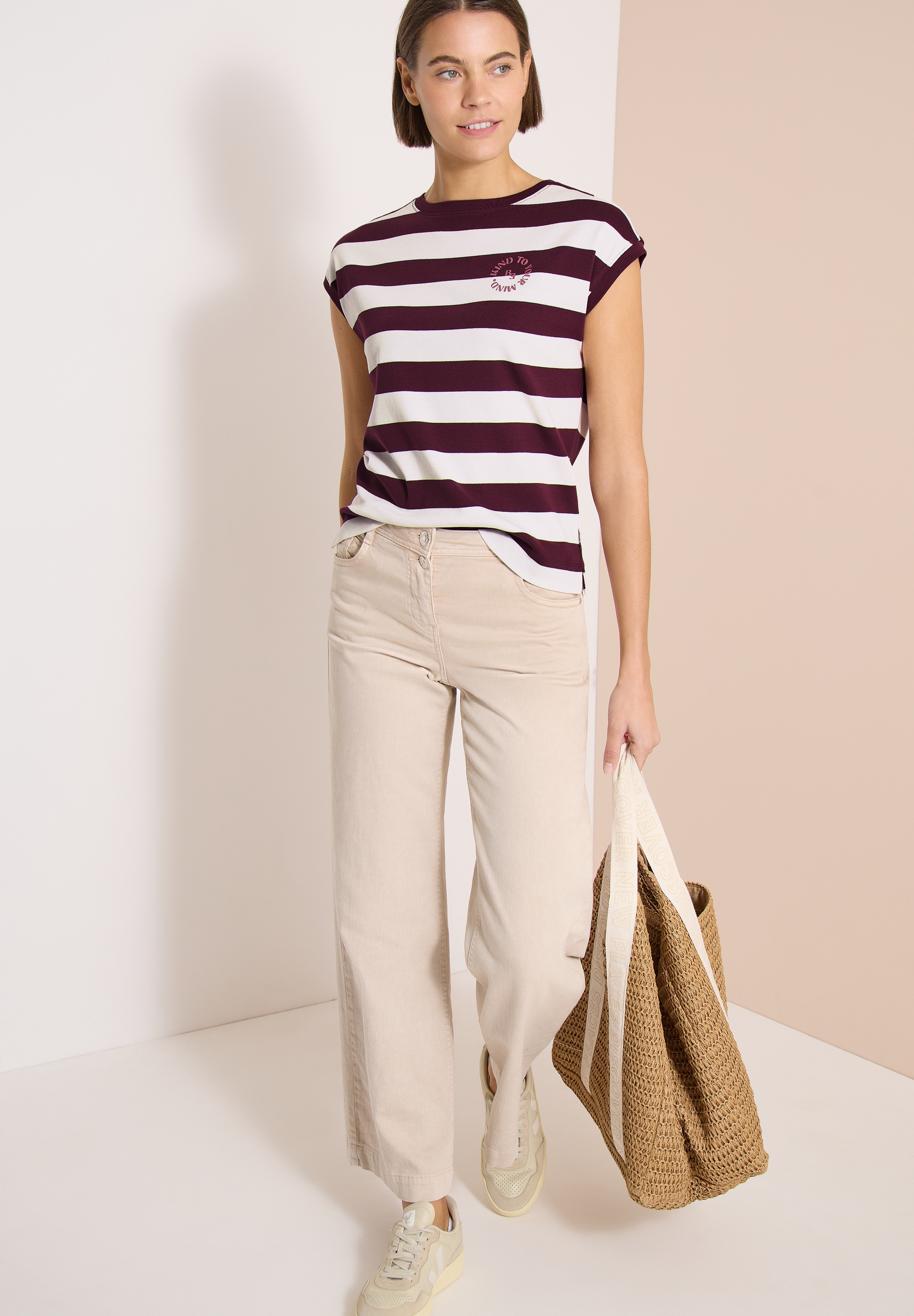 Cecil T-Shirt Mit Printdetail