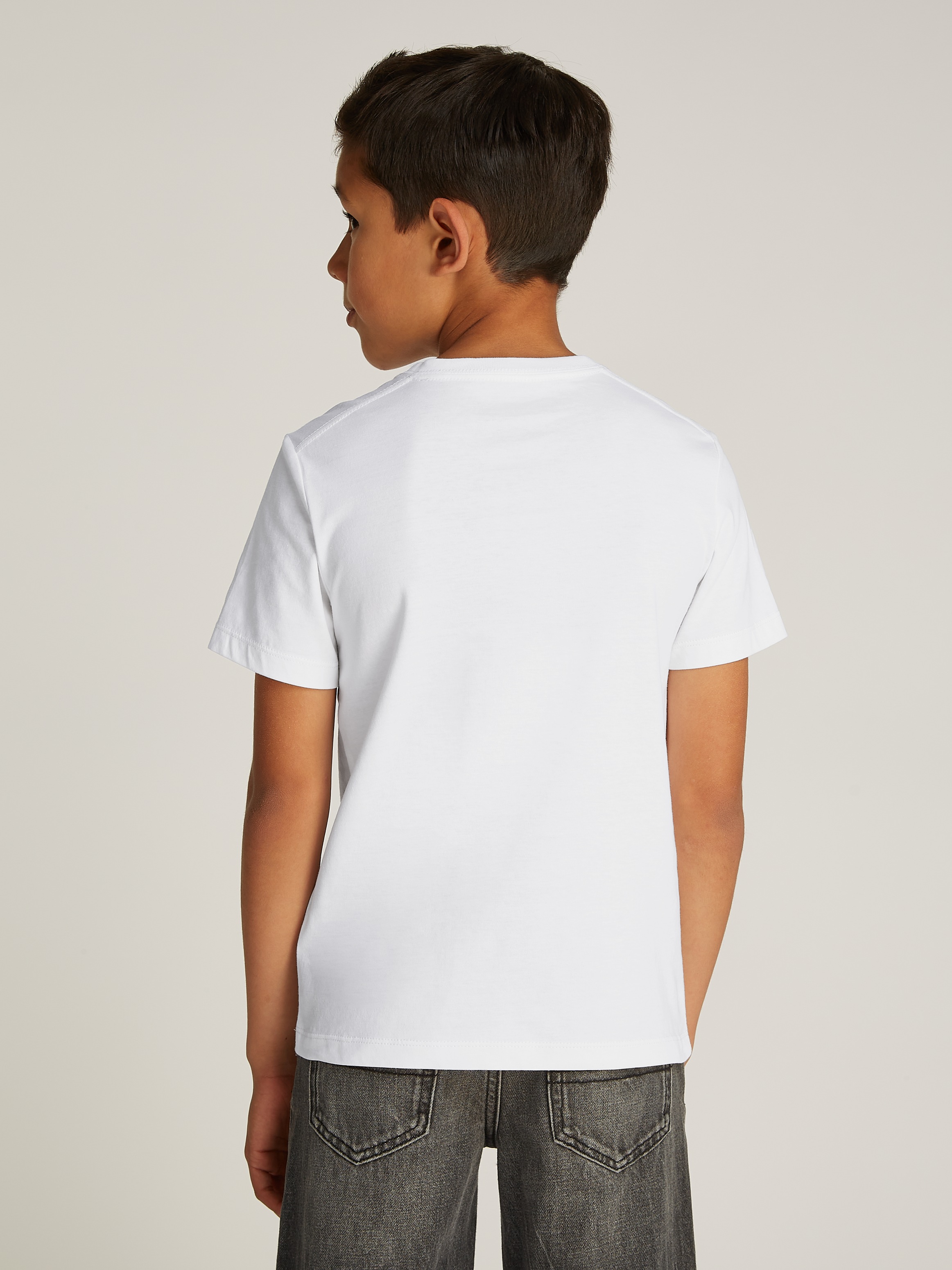 Calvin Klein Jeans Rundhalsshirt »INST. LOGO SS T-SHIRT«, für Kinder bis 16 Jahre und mit Logoschriftzug