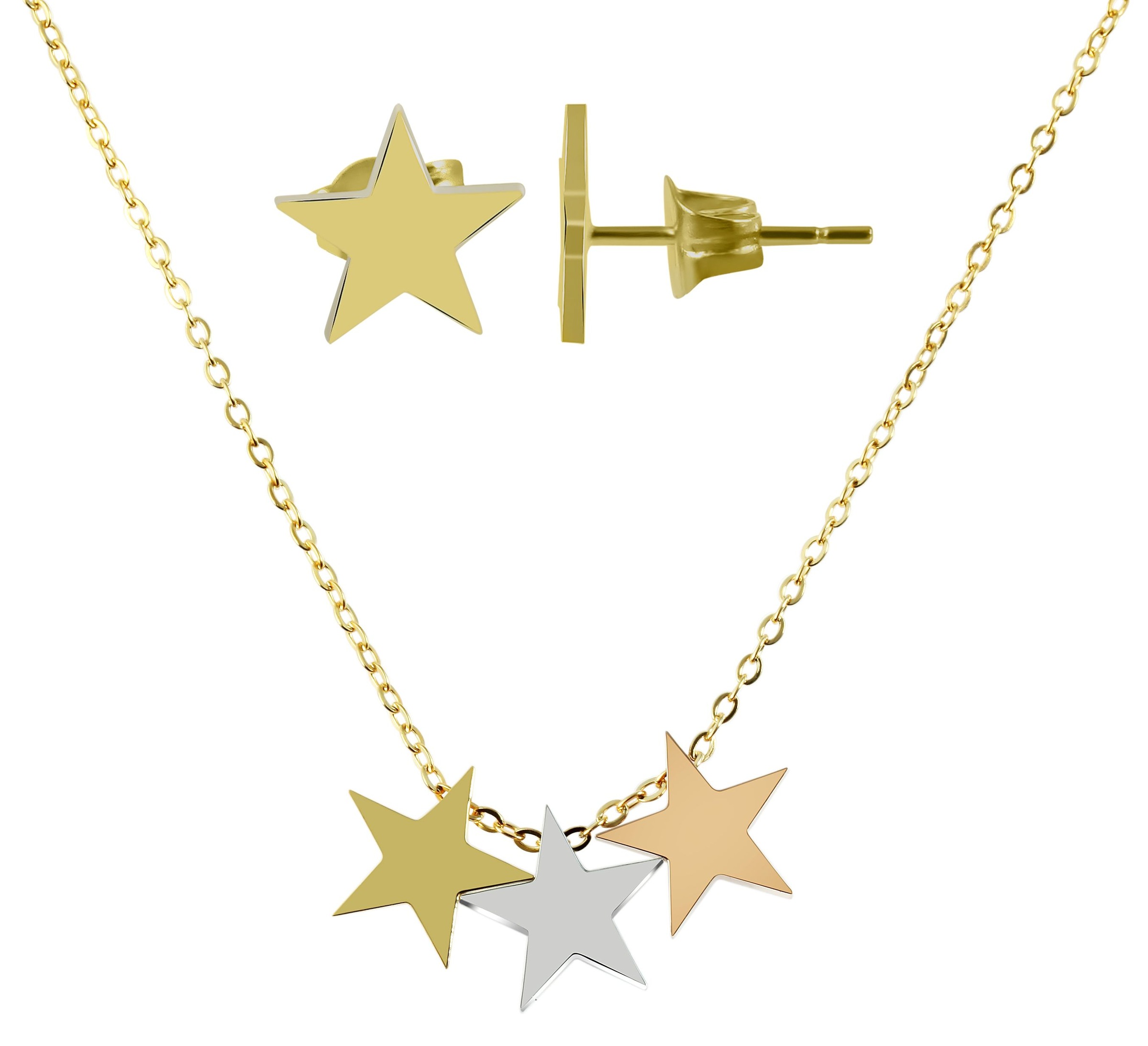 Adelia´s Gliederkette »Damen Halskette aus Edelstahl 43 cm«