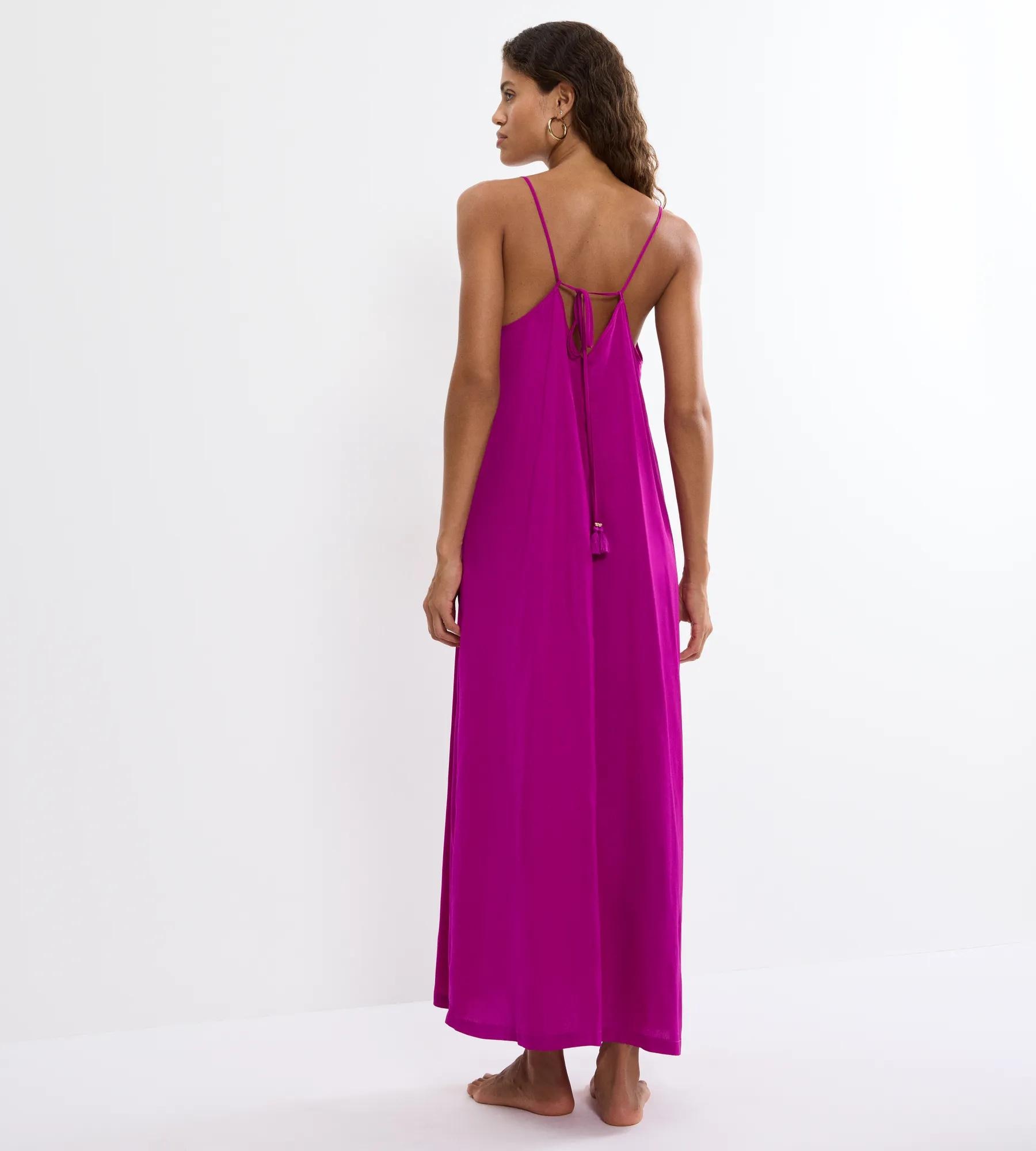 Triumph Sommerkleid »Summer Satin Dress« tiefer V-Ausschnitt, schmale Träger