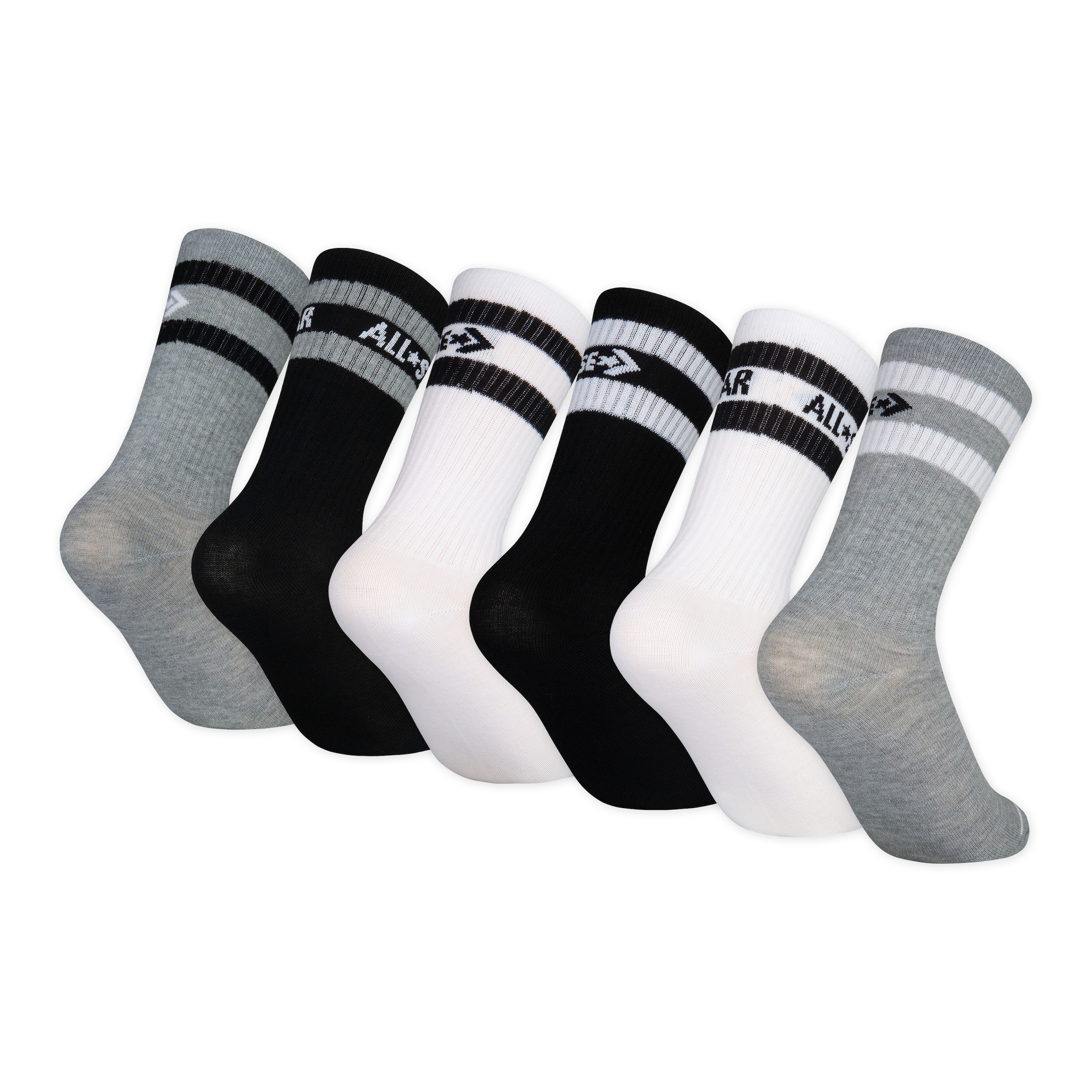 Converse Sportsocken »CHN BASIC WORDMARK CREW 6PK für Kinder«, (6 Paar), für Kinder