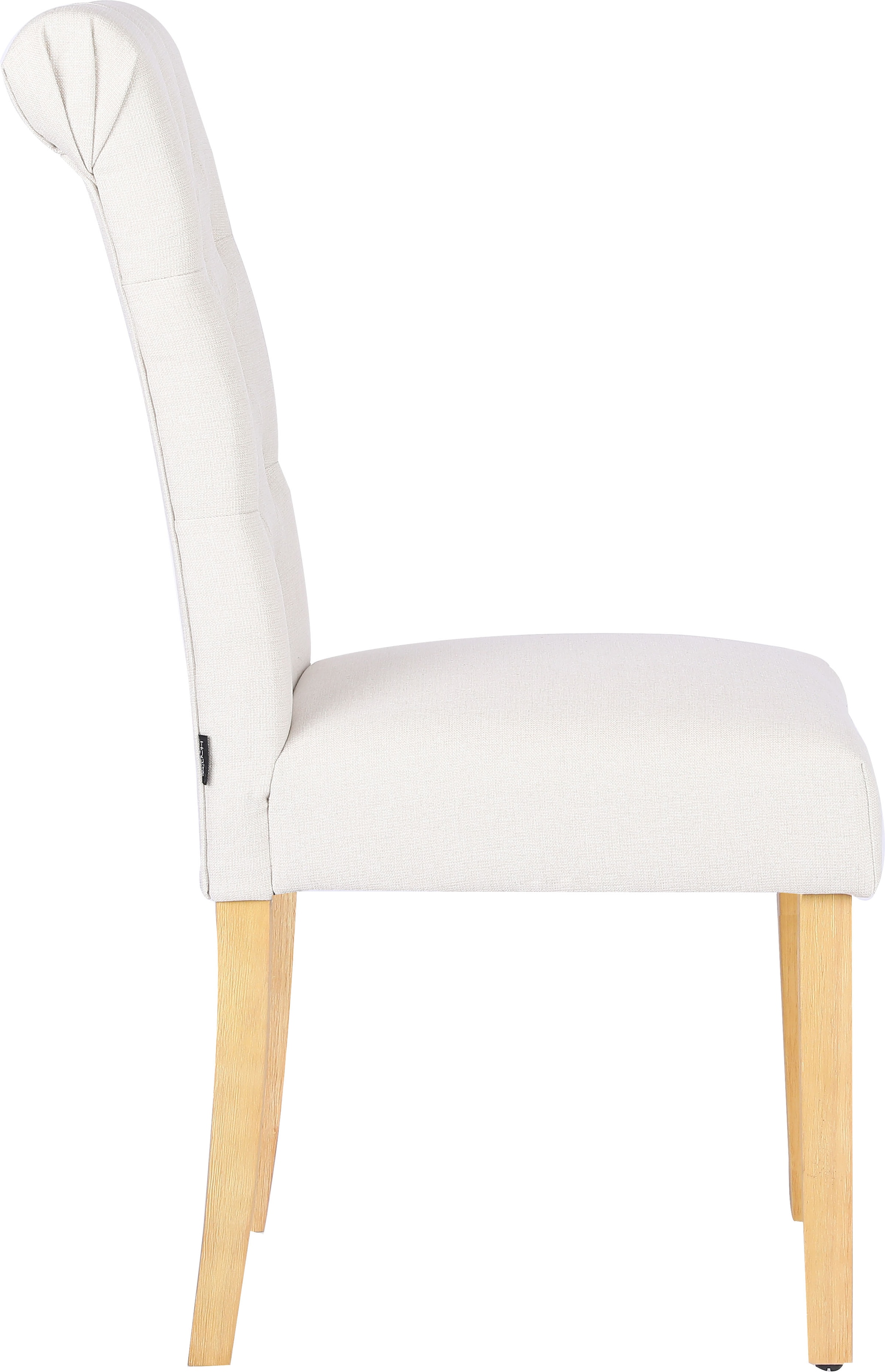 Home affaire Esszimmerstuhl »Liao, 2er-Set«, (Set), pflegeleichter Webstoff Bezug, Knopfheftung, Sitzhöhe ca. 51 cm