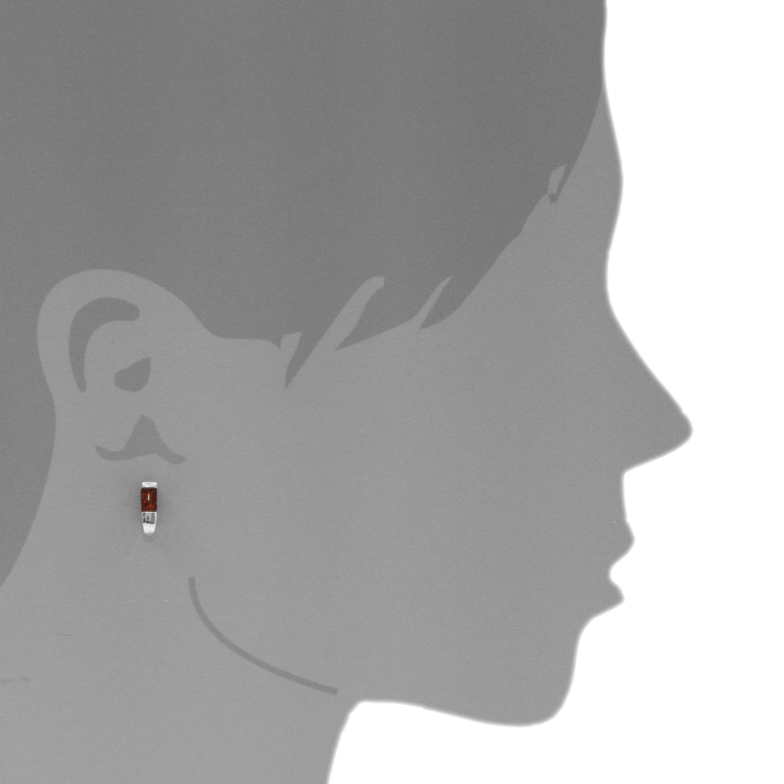 OSTSEE-SCHMUCK Paar Ohrstecker »- Kiana - Silber 925/000 - Bernstein«