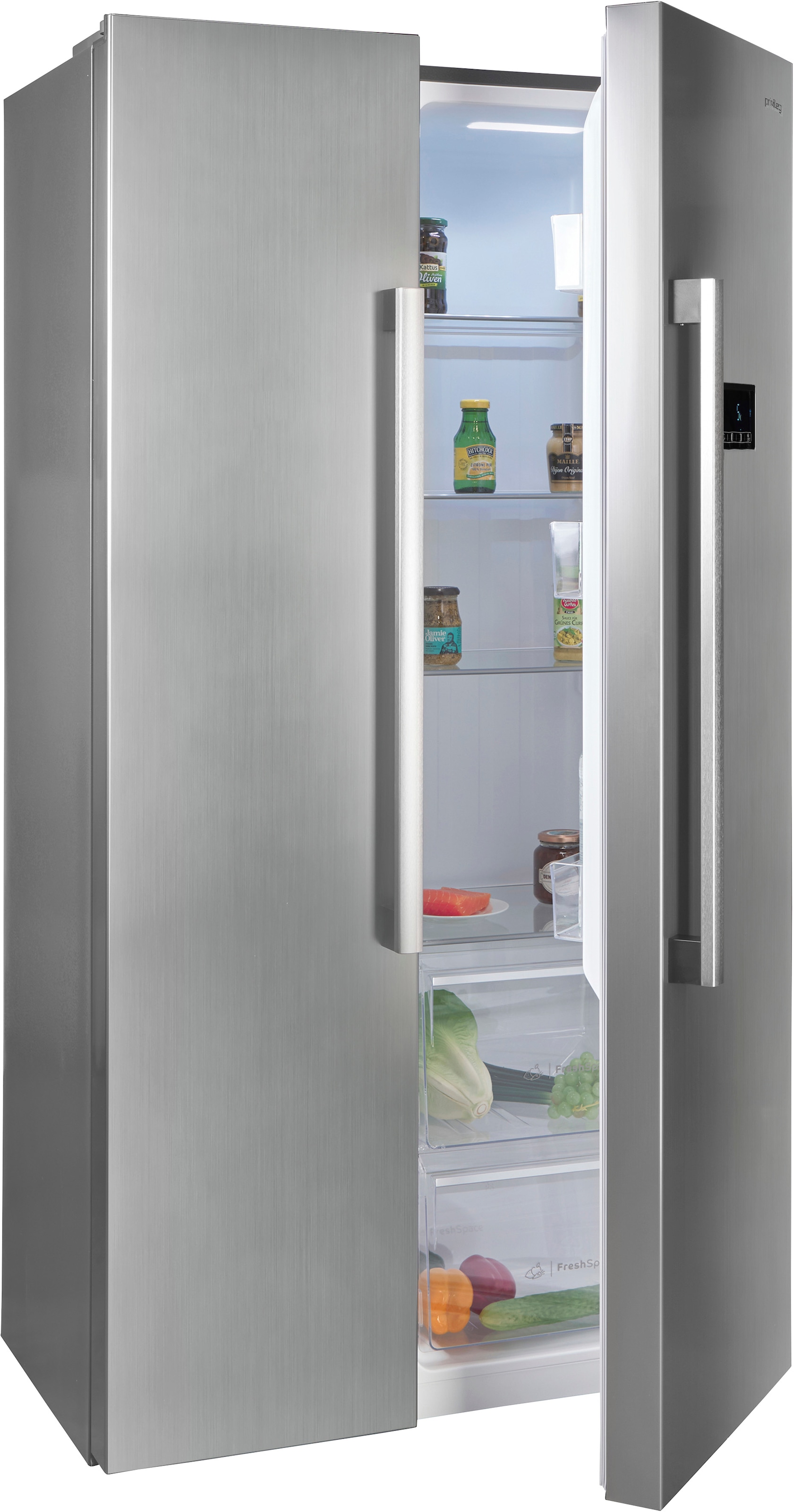 Privileg Side-by-Side »PRGF 6441 XP4E« 177 cm hoch 91 cm breit nie wieder Abtauen Dank TotalNoFrost, elektronische Temperaturregelung