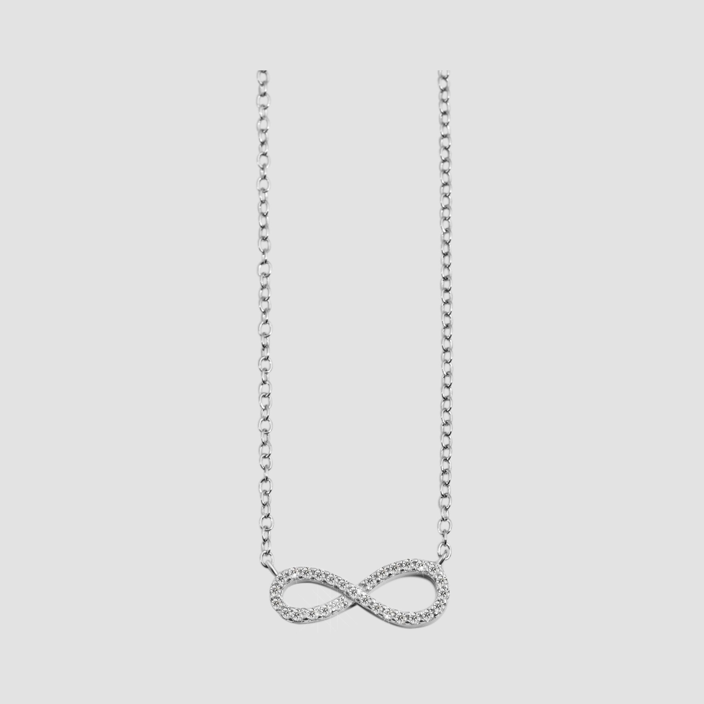 Adelia´s Kette ohne Anhänger »Damen Halskette mit Anhänger ¿ Unendlichkeitszeichen aus 925 Silber«