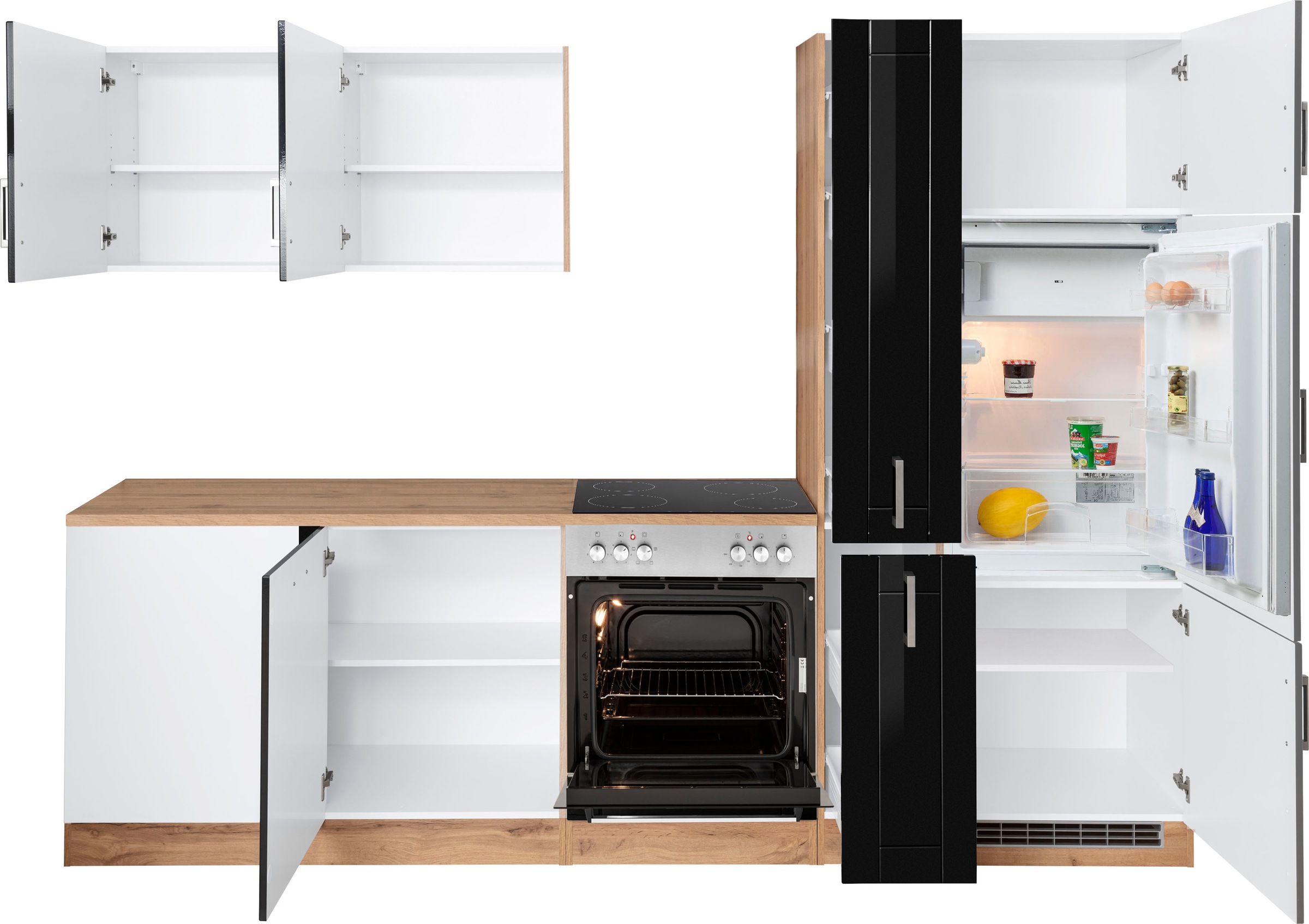 KOCHSTATION Winkelküche »KS-Tinnum«, ohne E-Geräte, Stellbreite 240/270 cm