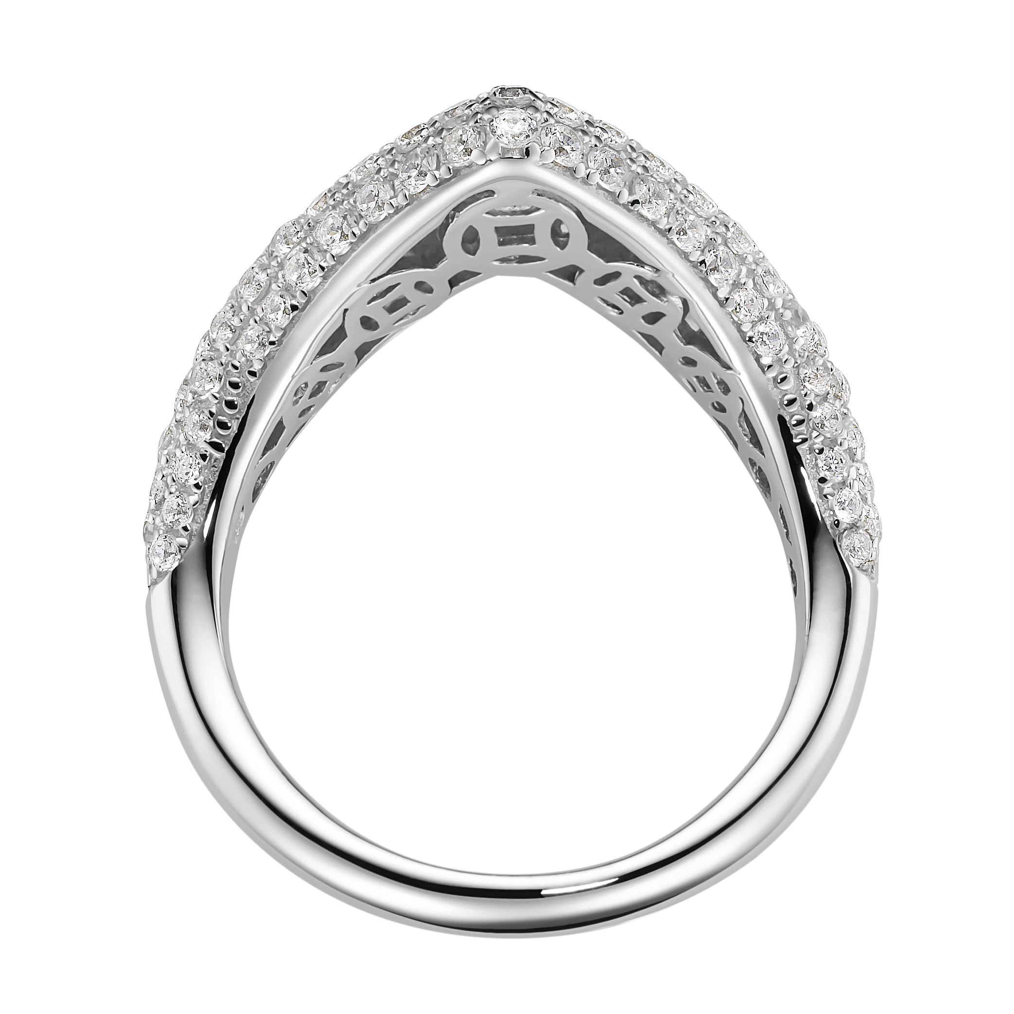 GIORGIO MARTELLO MILANO Silberring »Ring mit Zirkonia oder schwarzem Spinell, Silber 925«