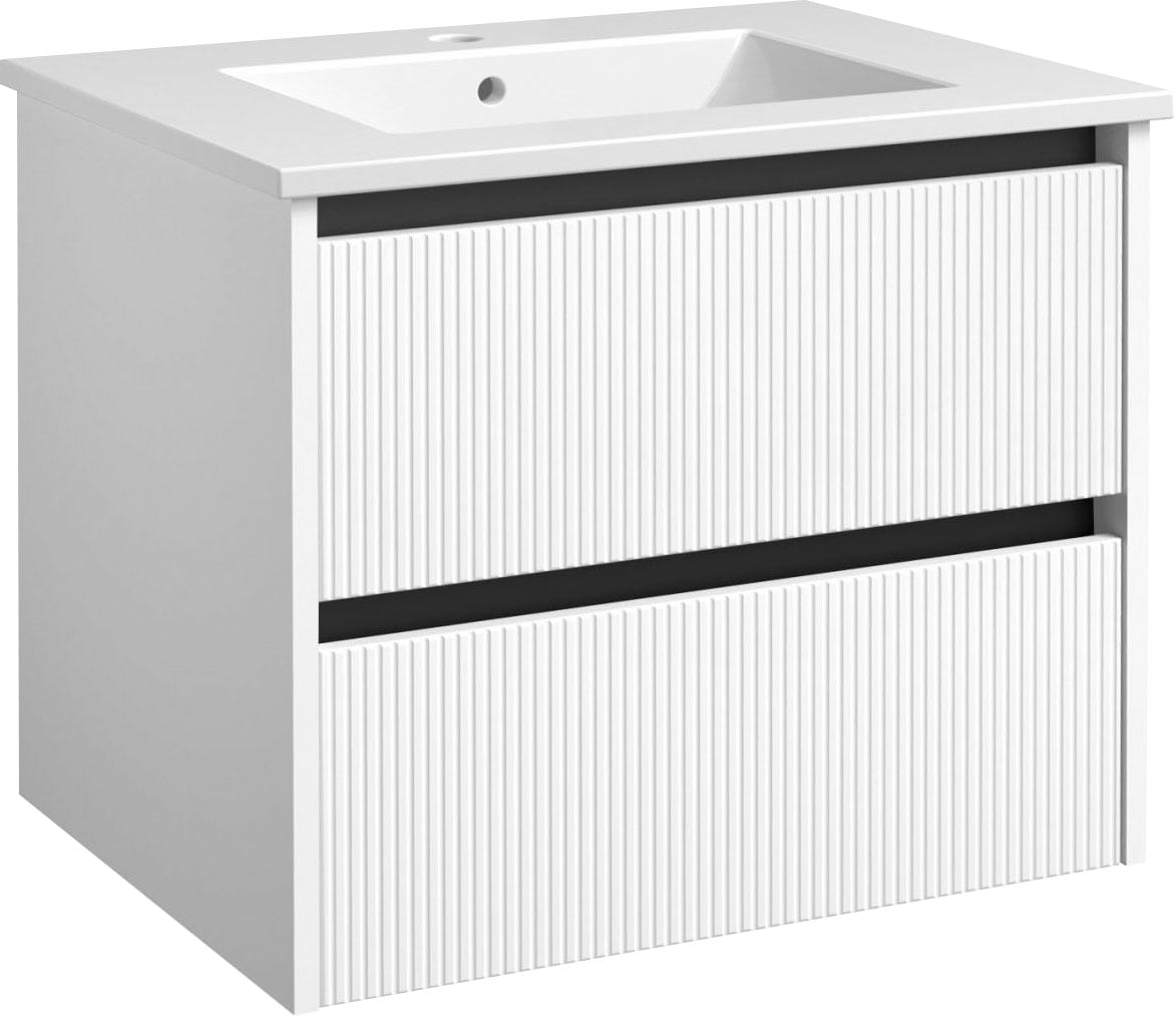 welltime Waschtisch »Urban« mit  Keramik Waschbecken, 2 Schubladen mit Softclose, Breite 60 cm