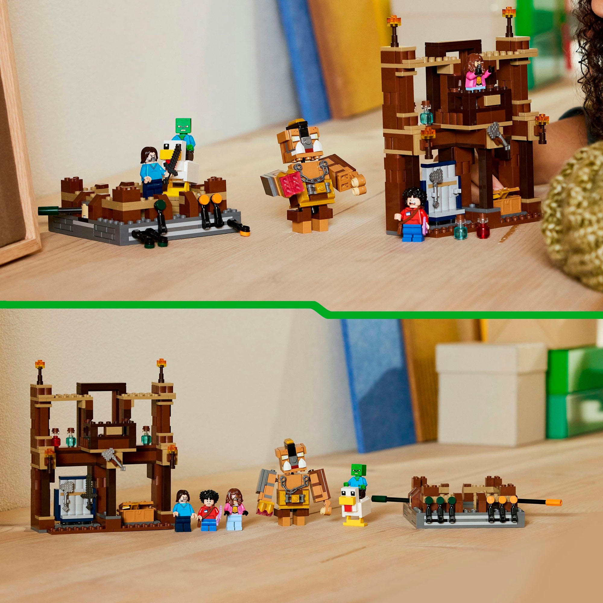 LEGO® Konstruktionsspielsteine »Waldanwesen mit Boxring (21272), LEGO® Minecraft«, (491 St.), Made in Europe