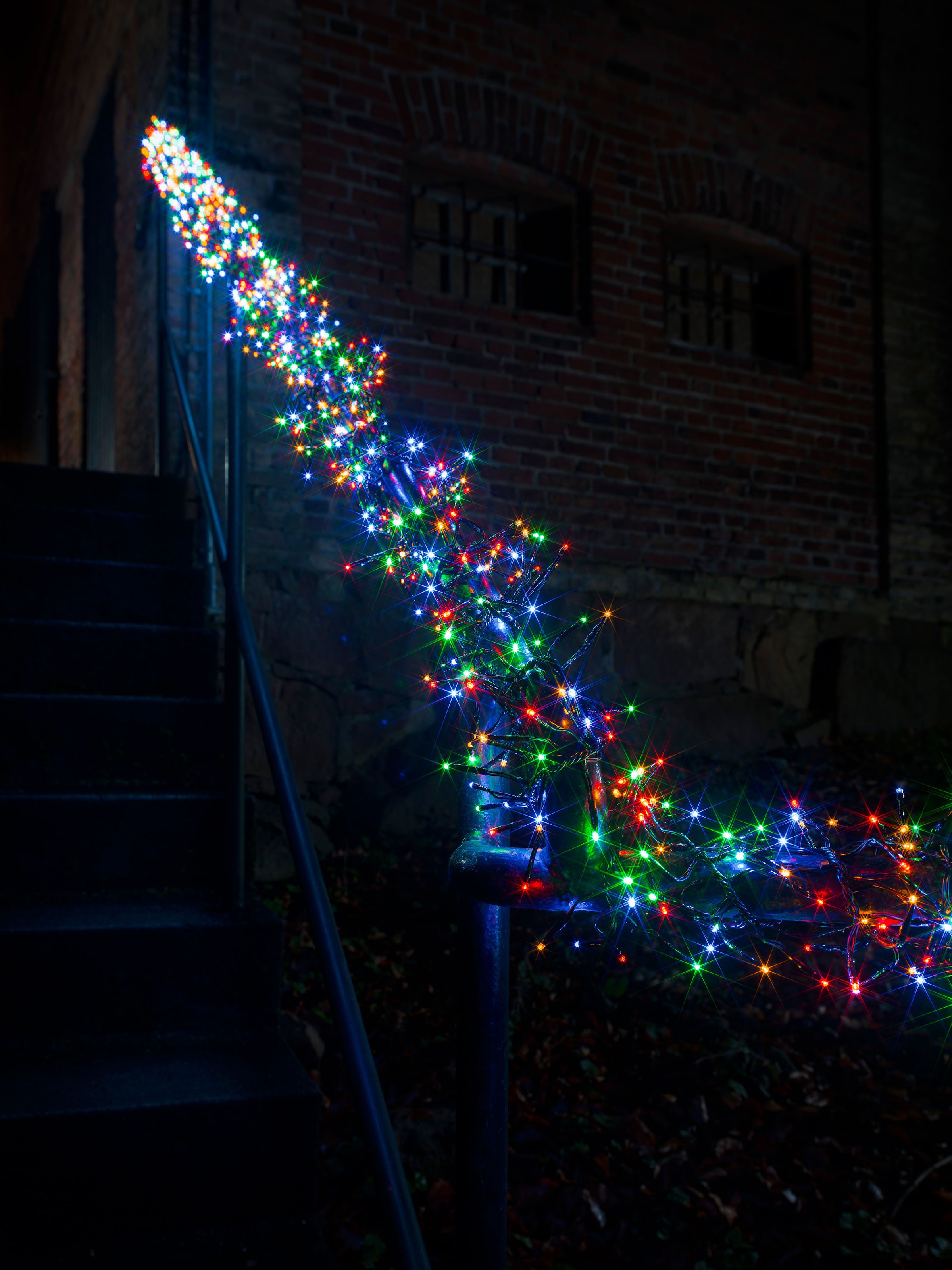KONSTSMIDE LED-Lichterkette »Weihnachtsdeko aussen«, 960 St.-flammig, Micro LED Büschellichterkette Cluster, mit 8 Funktionen, 960 Dioden