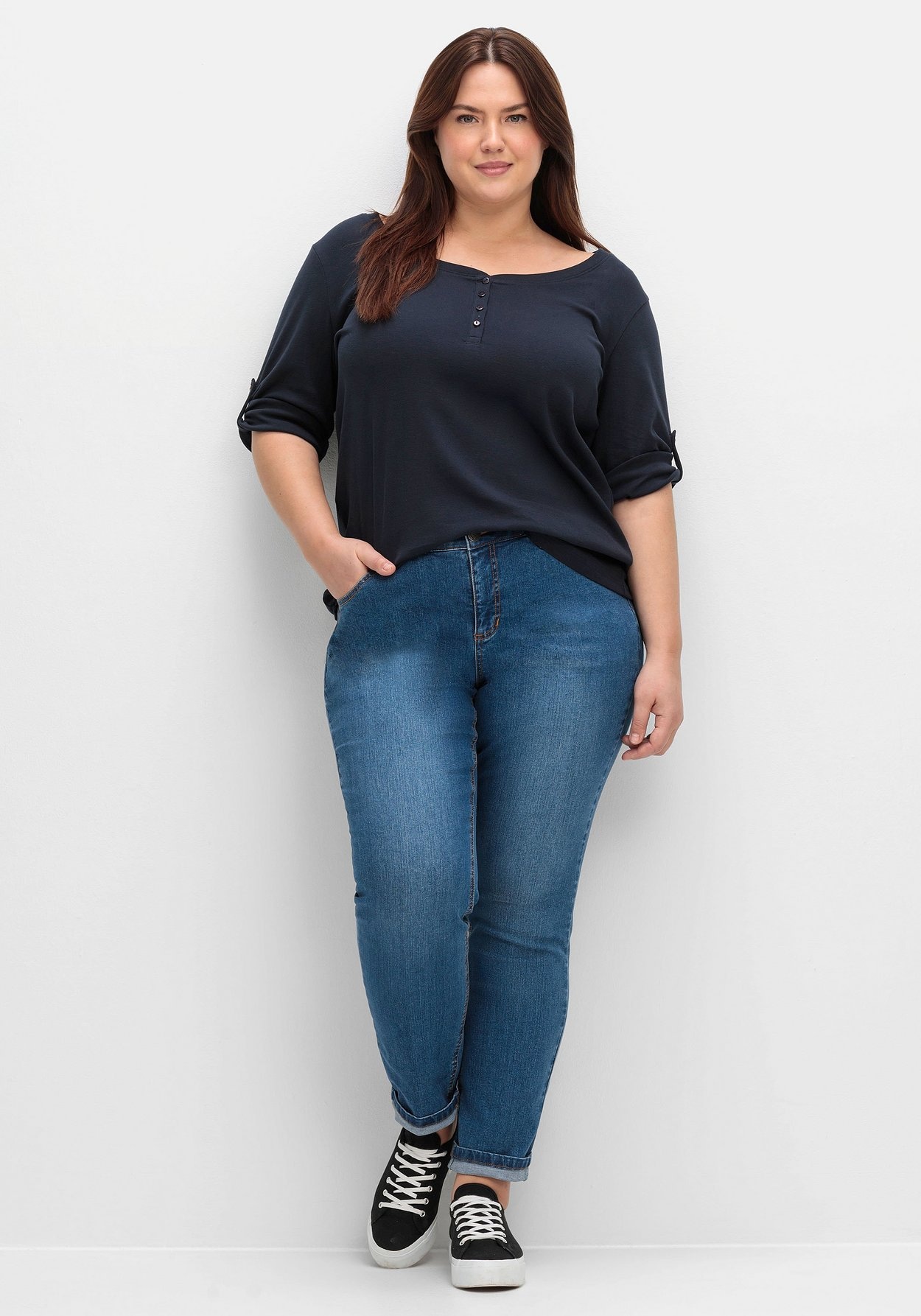 Sheego Stretch-Jeans »Jeans im komfortablen Curvy-Schnitt VERENA«