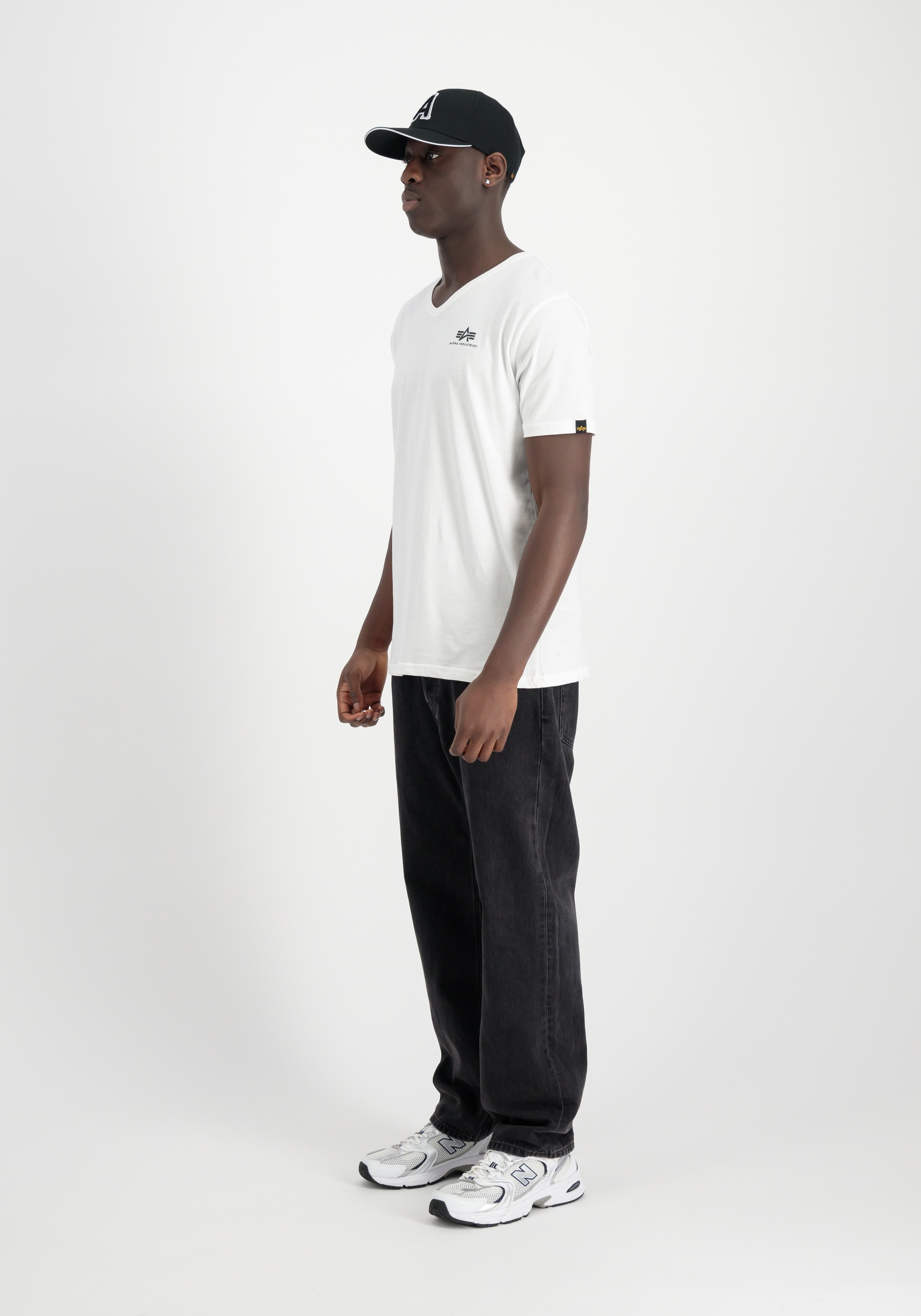 Alpha Industries T-Shirt »Alpha Industries Men - T-Shirts Basic V-Neck T-Shirt SL«