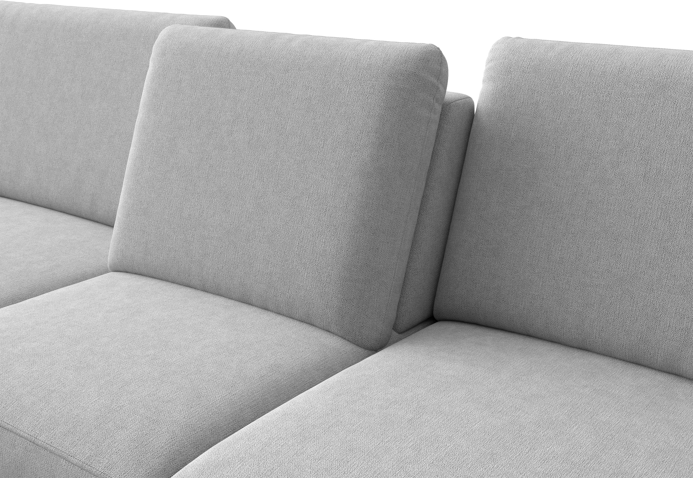 sit&more Ecksofa »Chelsea L-Form, B: 249 cm, Armteil- & Sitztiefenverstellung« Couch optional mit Schlaffunktion und Bettkasten, Sitzhöhe 45 cm