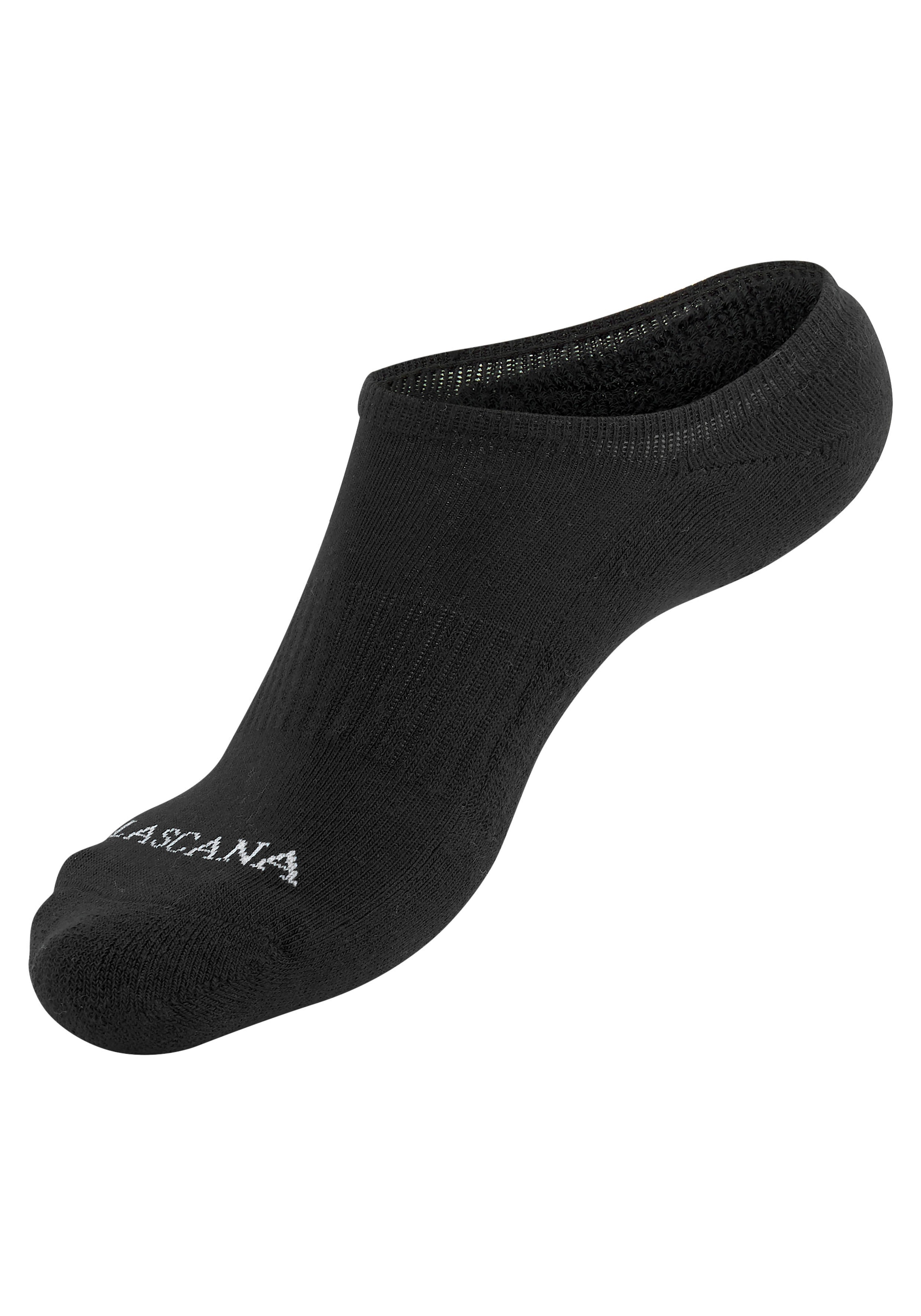 LASCANA ACTIVE Sneakersocken, (Set, 7 Paar), mit Fußfrottee