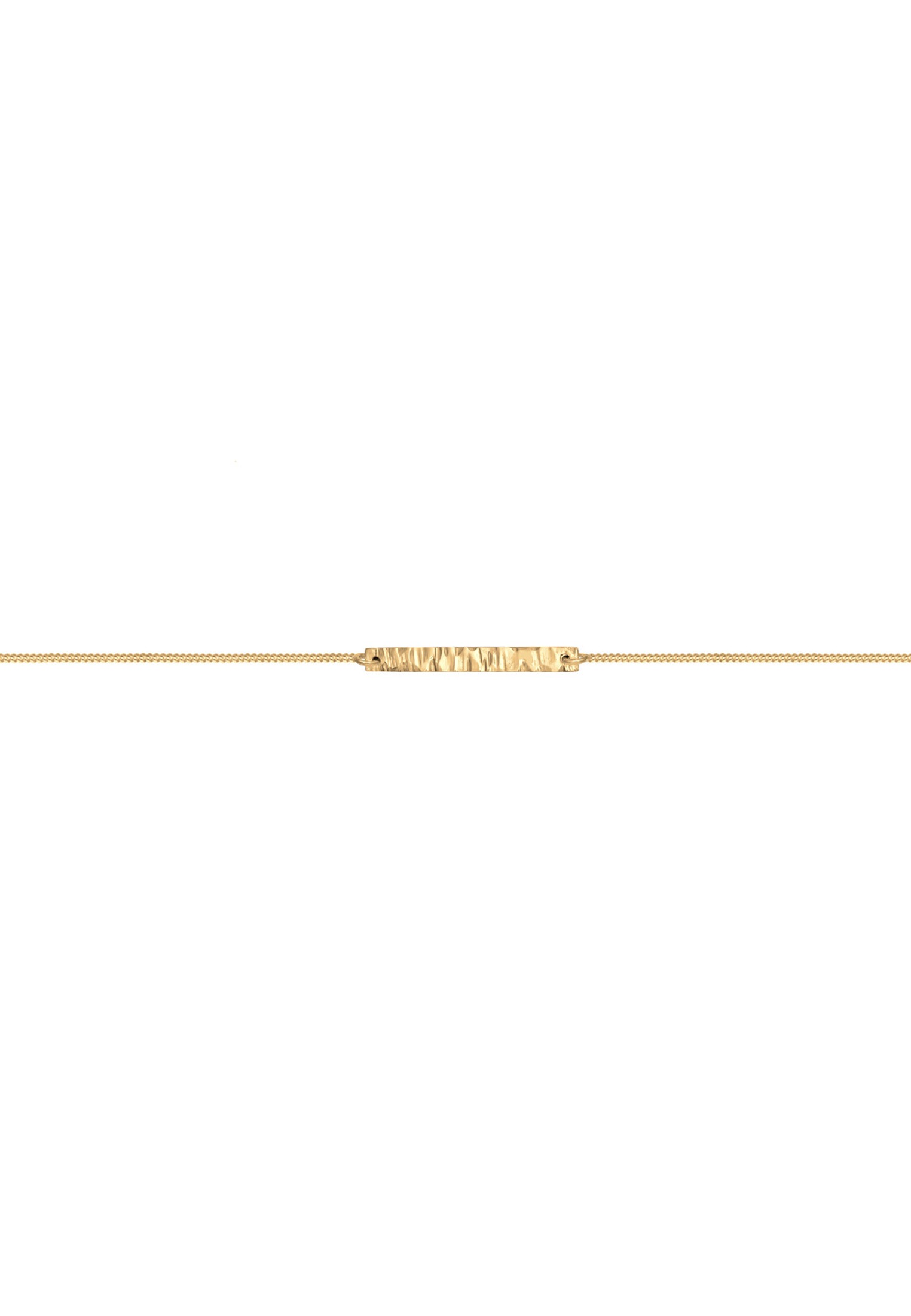 Elli Choker »Halskette Choker Platte Gehämmert 925er Silber«