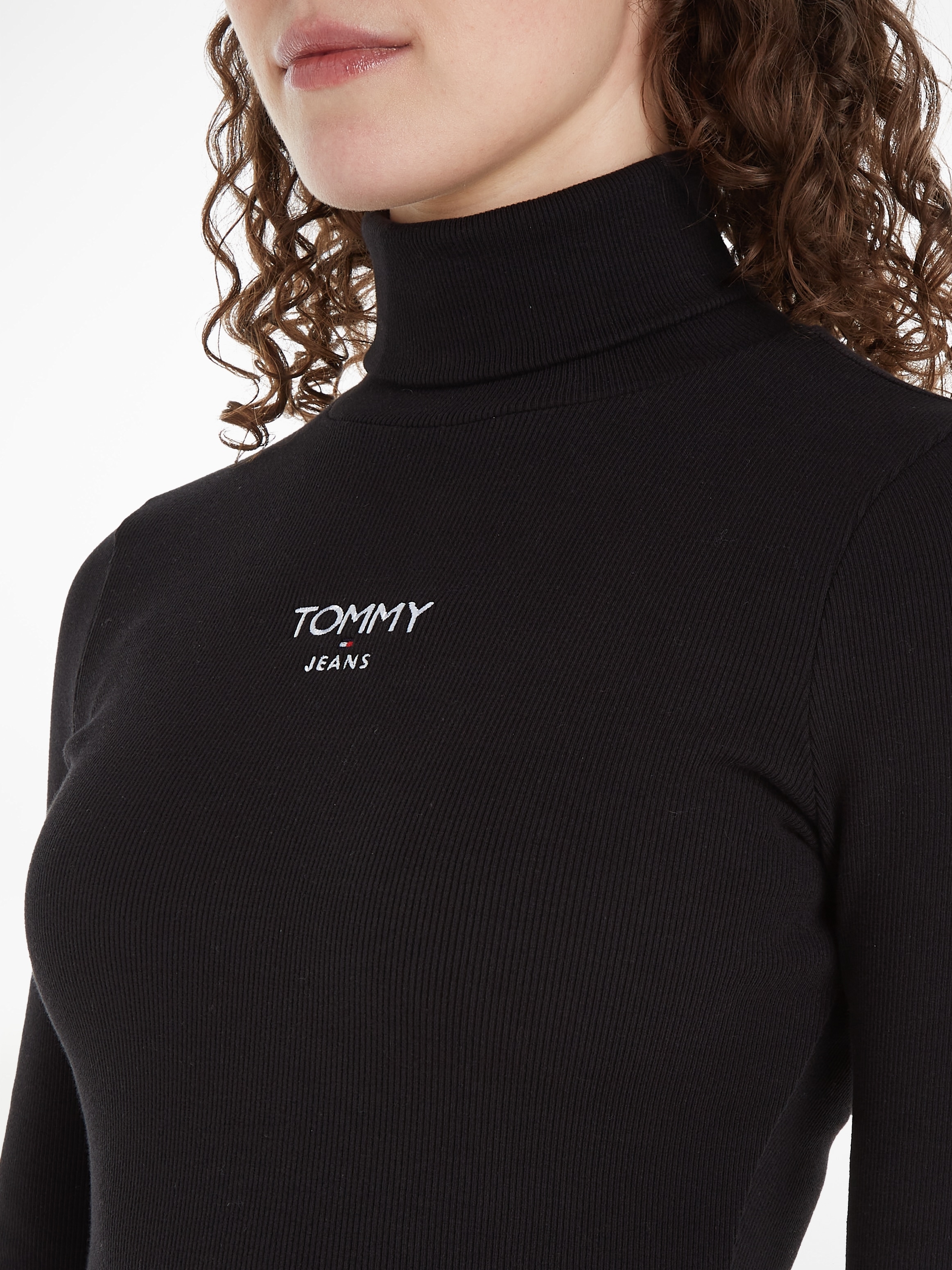 Jerseykleid Logo mit DRESS«, Jeans LOGO Jeans Tommy OTTO TURTLENECK Tommy ESS bei online »TJW kaufen