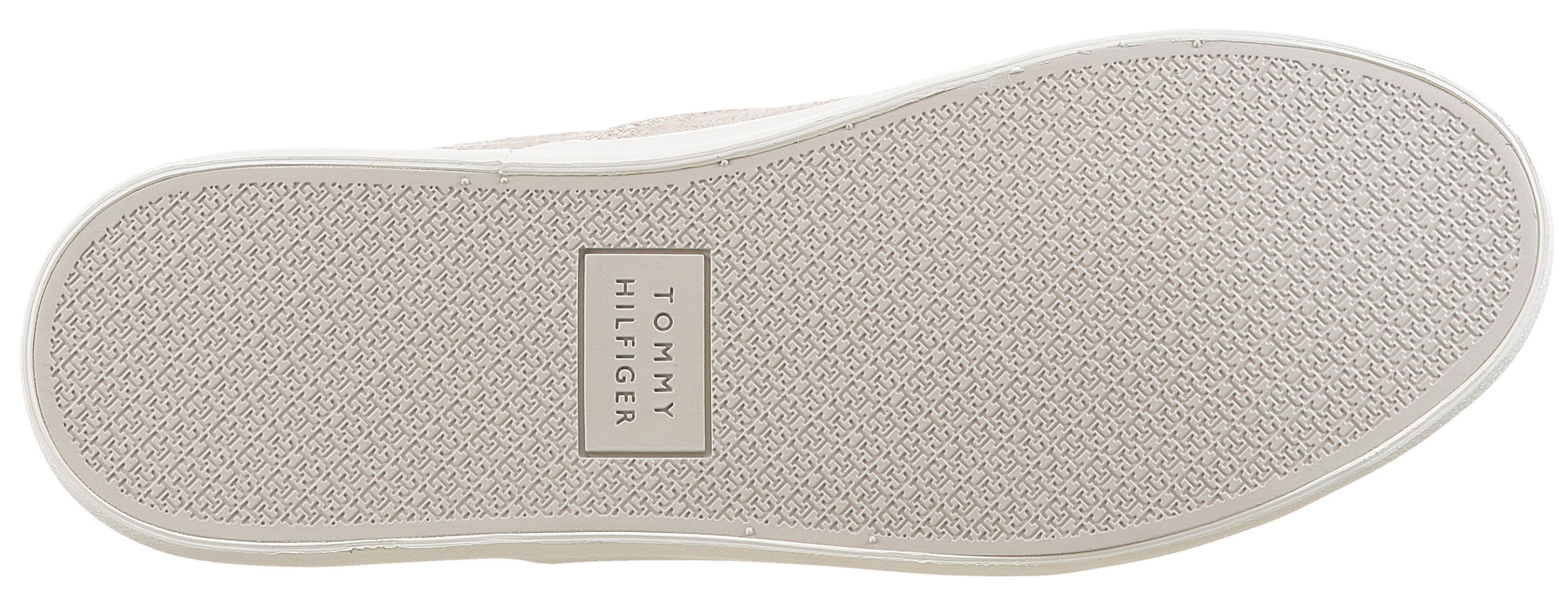 Tommy Hilfiger Slip-On Sneaker »TH HI VULC LOW SLIP ON CH«, Freizeitschuh, Schlupfschuh, Halbschuh mit seitlichen Gummizügen