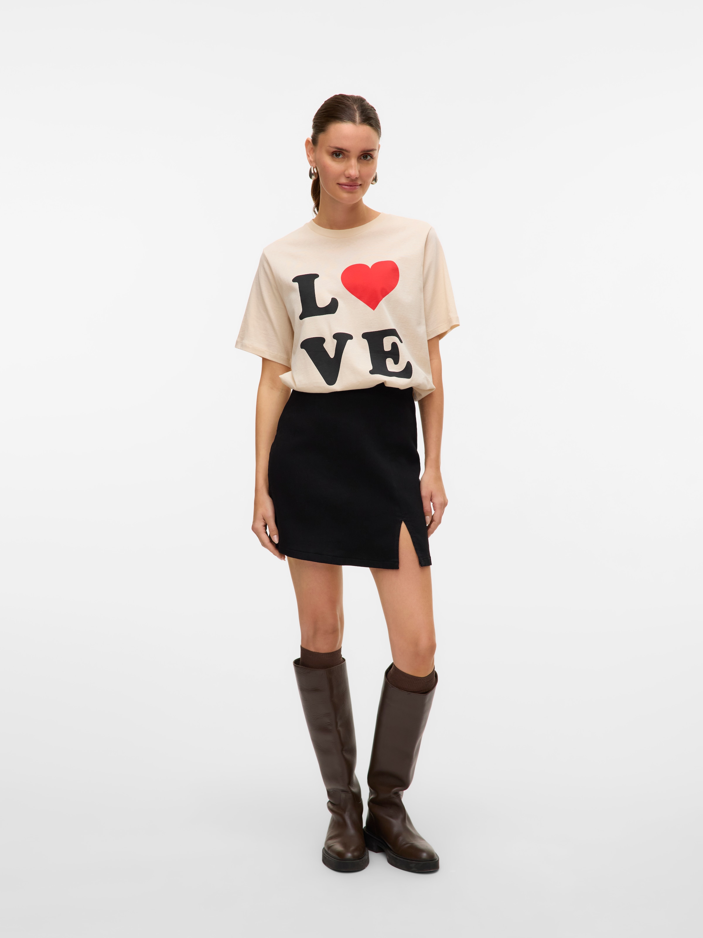 Vero Moda Jeansrock »VMNELLY HR SHORT SKIRT DNM MIX NOOS«