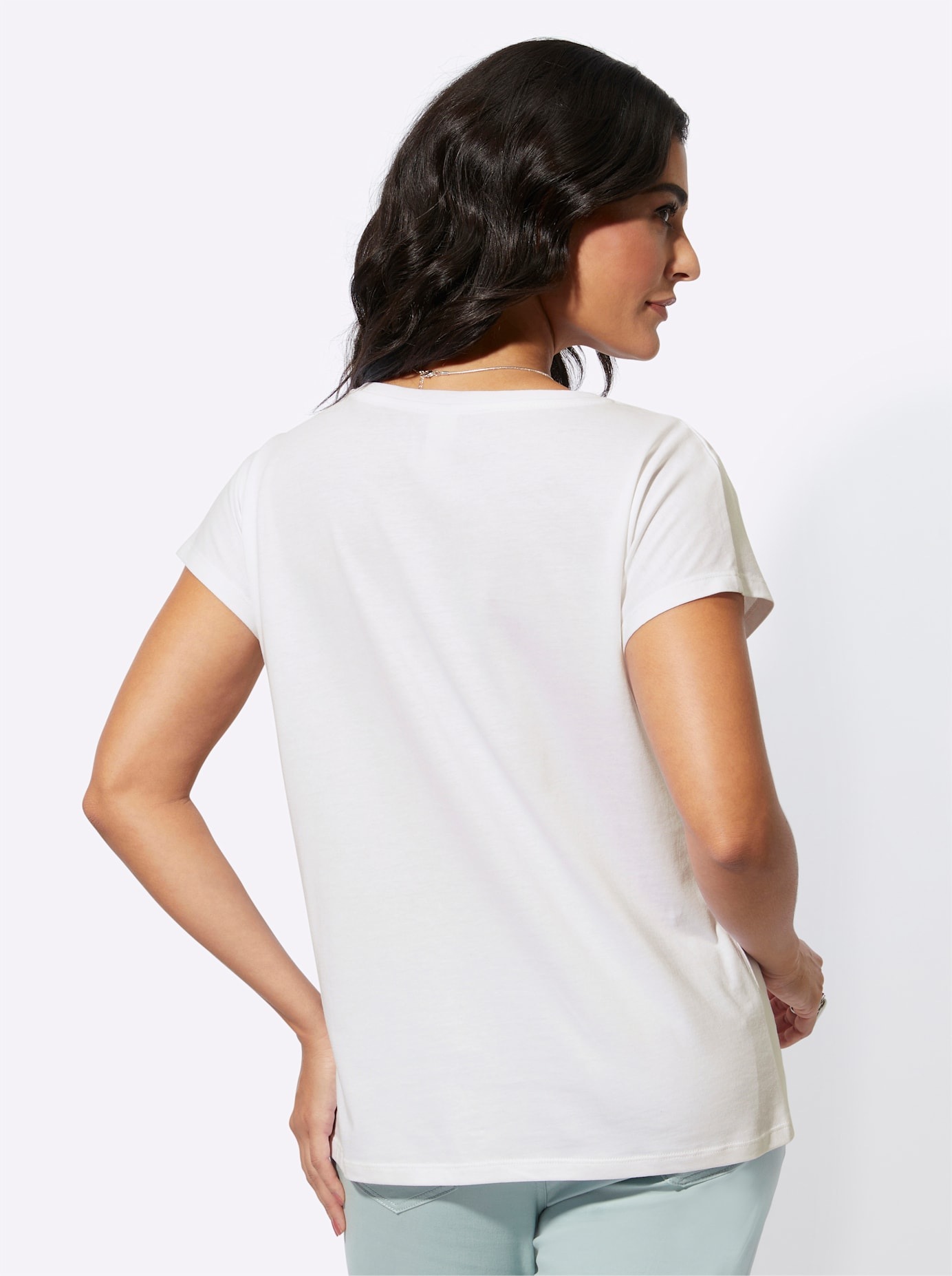 creation L Kurzarmshirt »Lyocell-Mix-Shirt«, (1 tlg.)