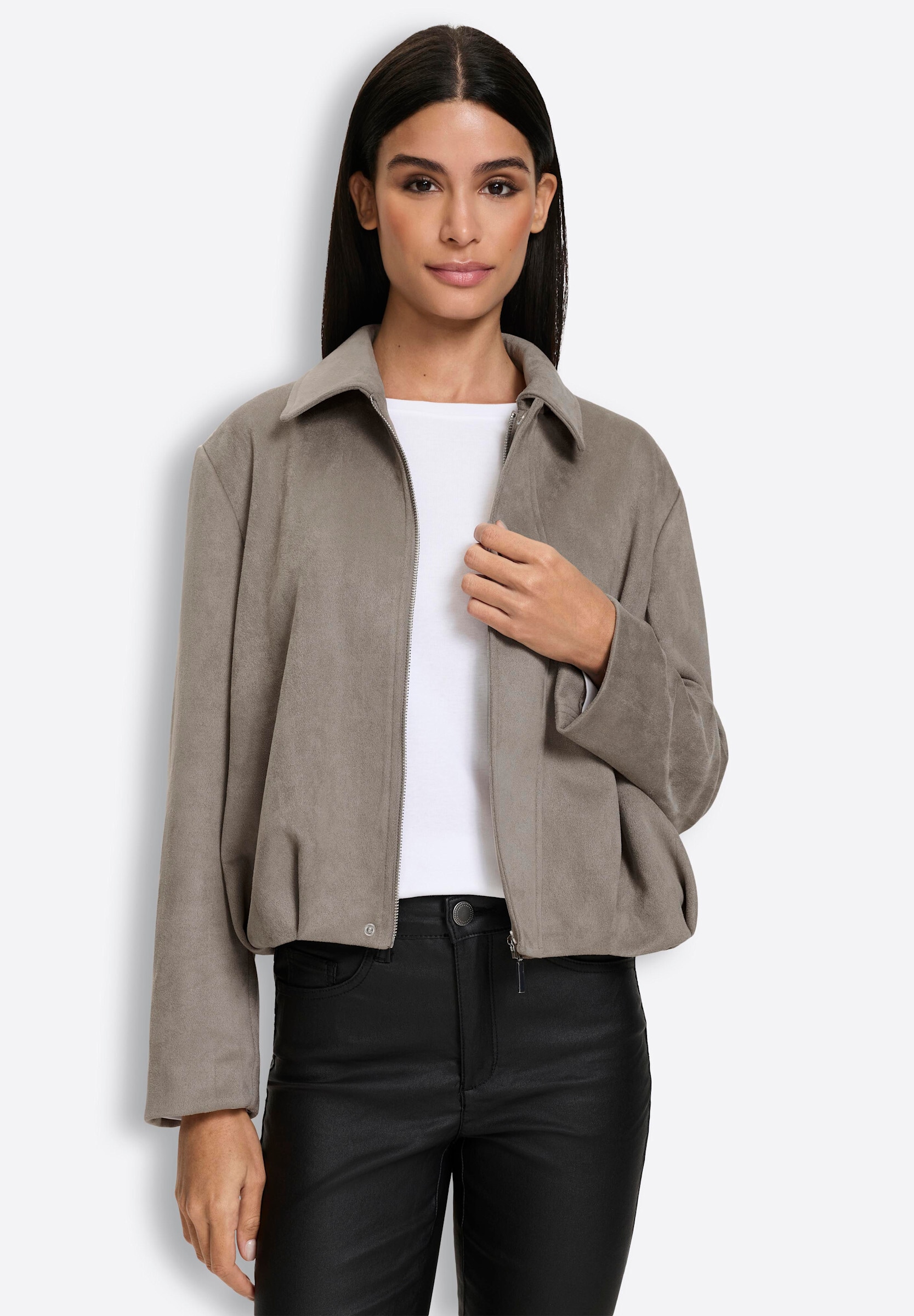 heine Blusenblazer »Lederimitat-Blazer Lederimitat-Blazer«