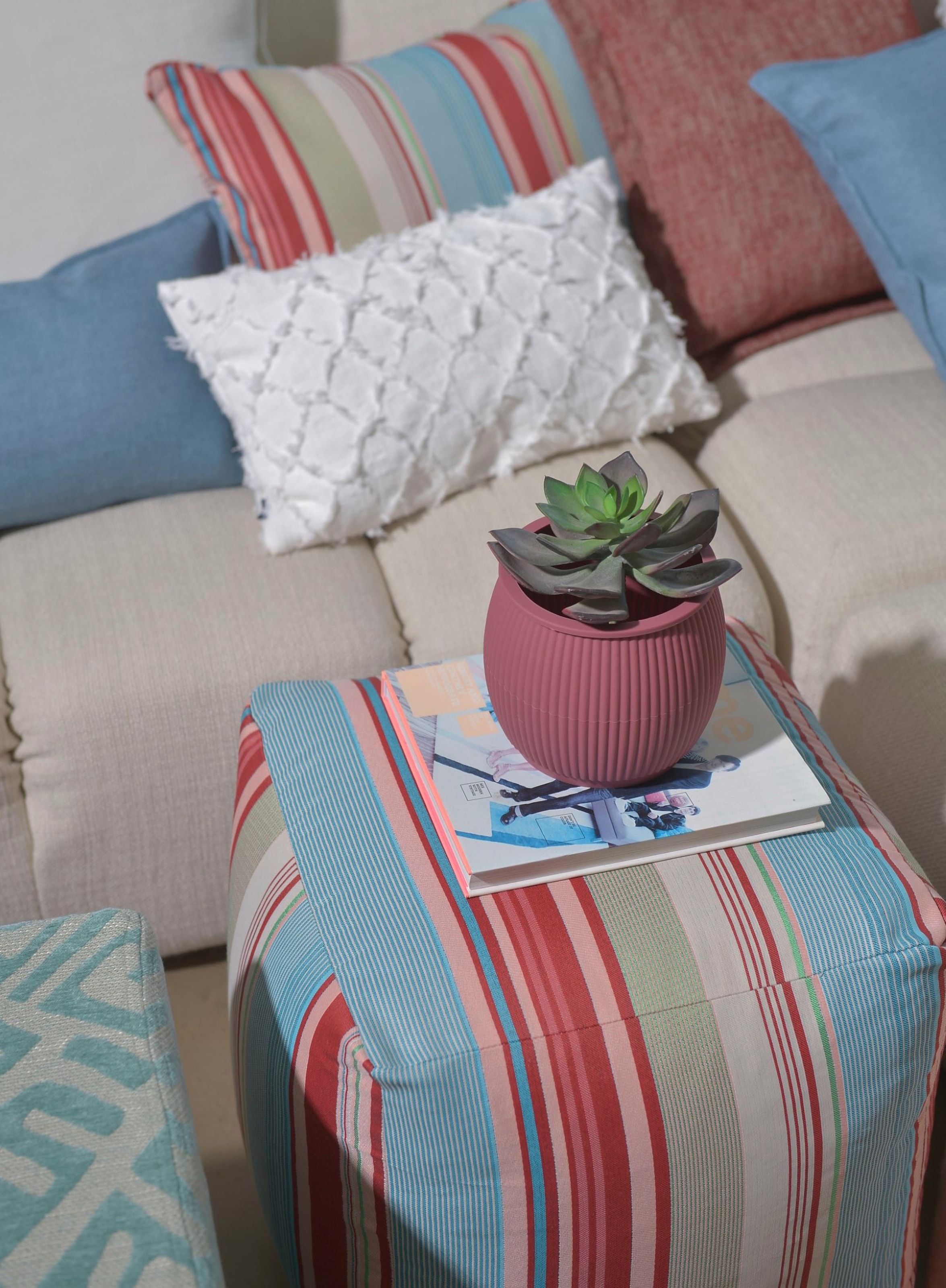 H.O.C.K. Dekokissen »Milane« mit Streifen, Kissenhülle mit Füllung, 1 Stück