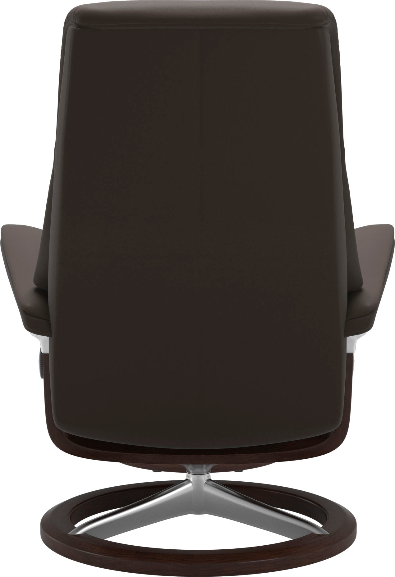 Stressless® Relaxsessel »View«, (Set, Relaxsessel mit Hocker), mit Signature Base, Größe S,Gestell Braun