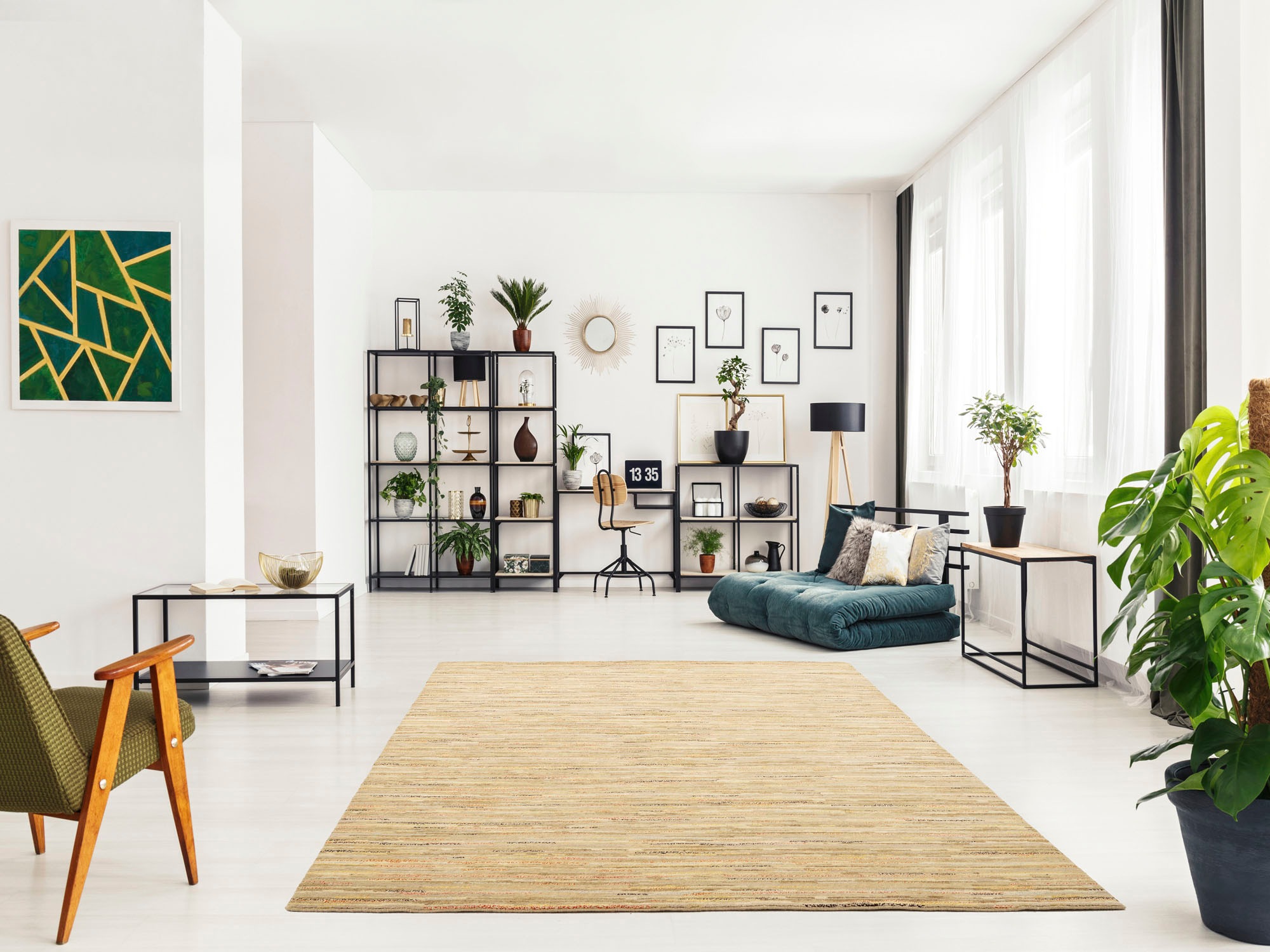 OCI DIE TEPPICHMARKE Teppich »HIMALI LINEA« rechteckig 5 mm Höhe Wohnzimmer