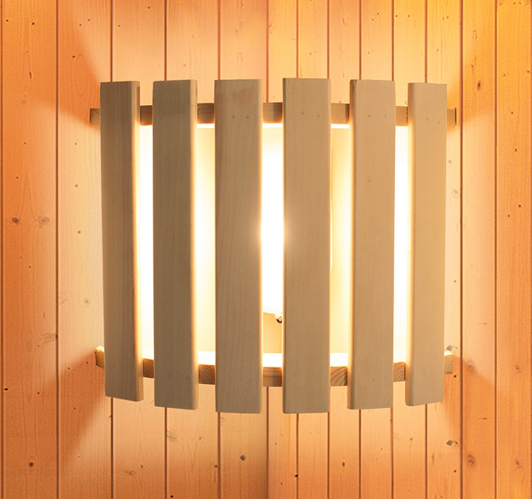 welltime Sauna »Josie«, 9-kW-Bio-Ofen mit ext. Steuerung