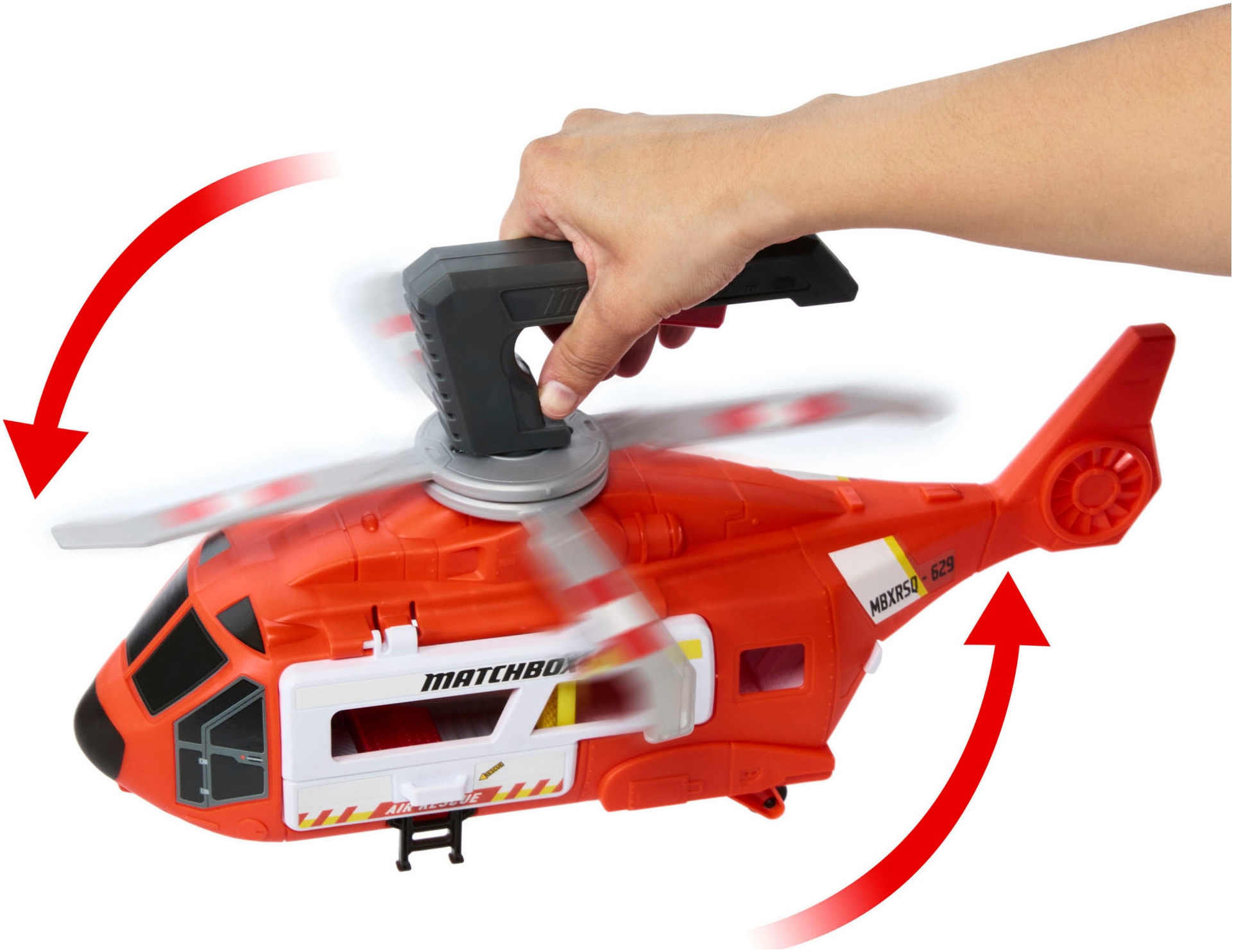 MATCHBOX Spielzeug-Hubschrauber »Action Drivers Rettungshubschrauber«, mit Die-Cast-Spielzeugrettungswagen