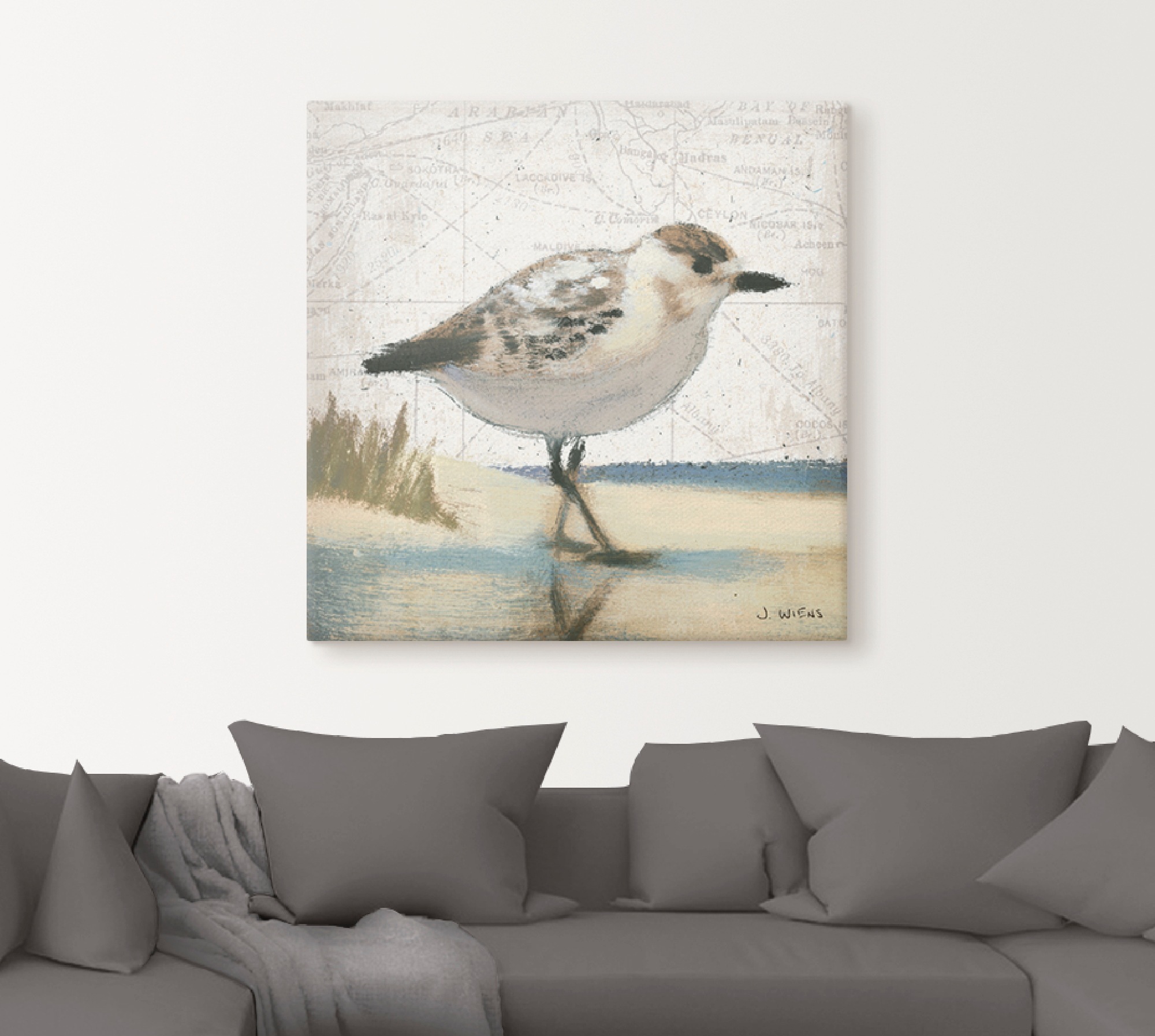 Artland Wandbild »Möwe I«, Vögel, (1 St.), als Leinwandbild, Wandaufkleber in verschied. Größen
