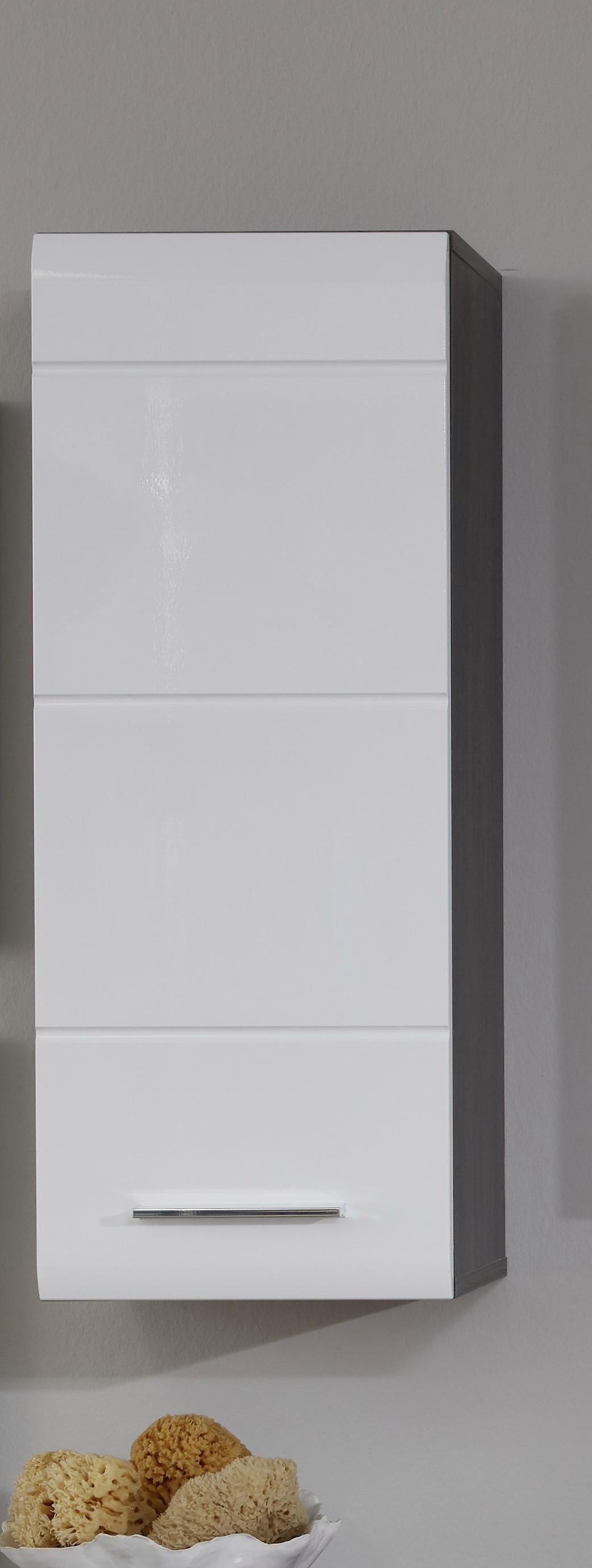INOSIGN Hängeschrank im Hochglanz- 77 cm, in Höhe OTTO mit Holzoptik »Sovana«, Badezimmerschrank oder Online Fronten Shop