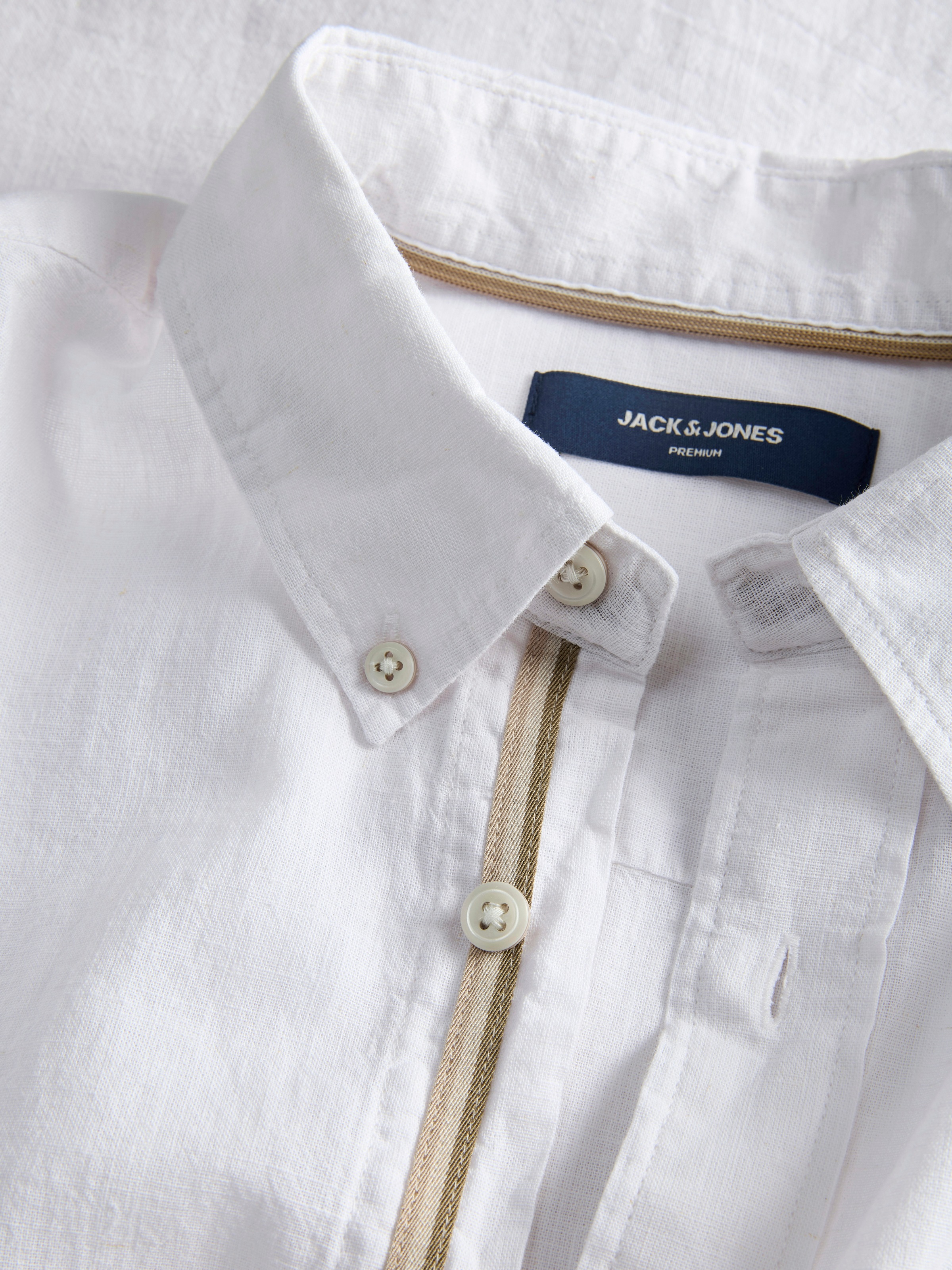 Jack & Jones Langarmhemd »JPRBLUSUMMER LINEN BLEND SHIELD LS SHIRT«