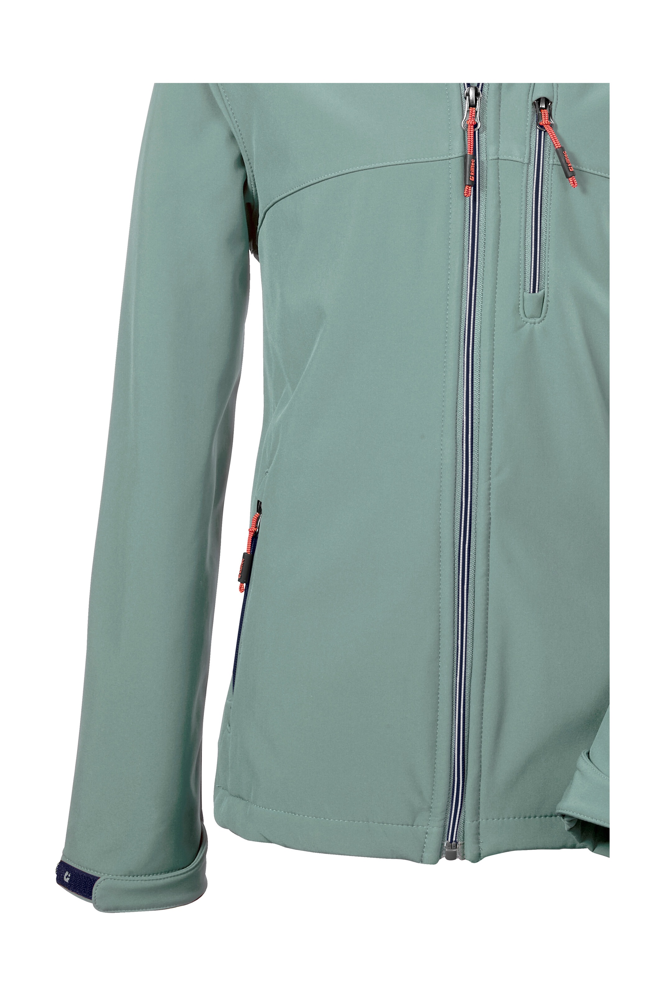Killtec Softshelljacke »Girls Softshelljacke«, Wasserabweisend, verstellbare Kapuze u Ärmel, Fleece-Innenfutter