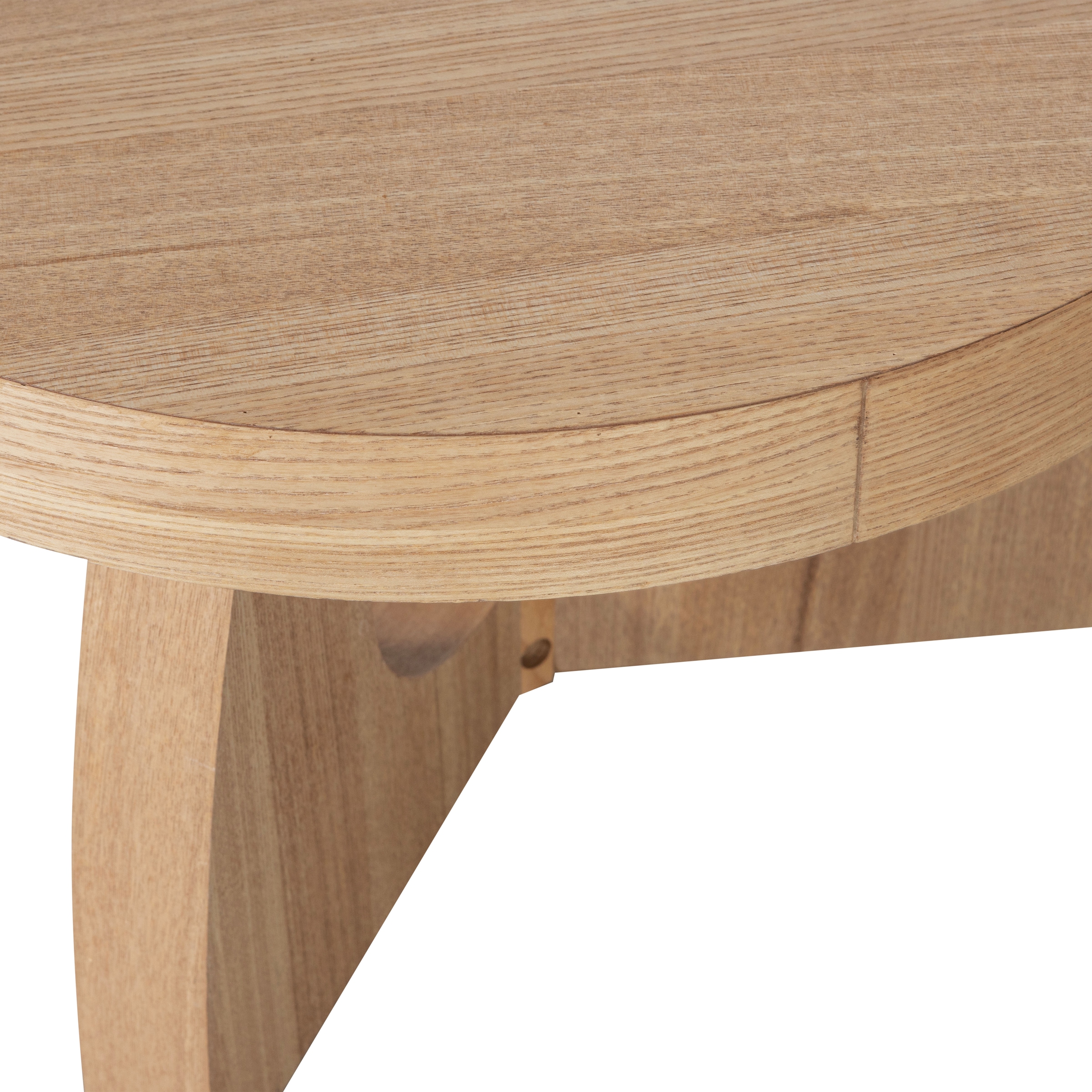 WOOOD Beistelltisch »Tala aus MDF mit Eschenfurnier-Deckschicht Ø55x35 cm« Tragkraft 25 kg, Furnier gebeizt und schutzlackiert, gerade Maserung
