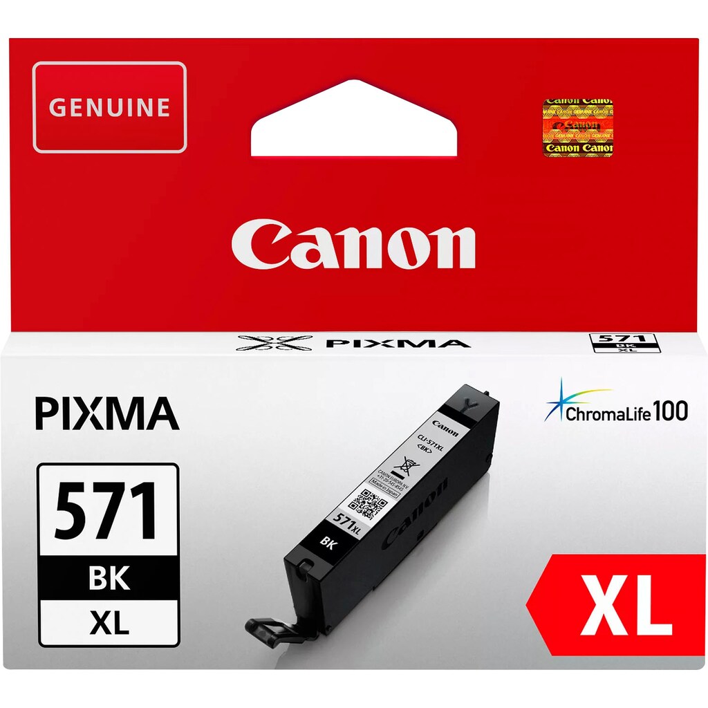 Canon Tintenpatrone »CLI-571XL BK«, original Druckerpatrone 571 schwarz XL