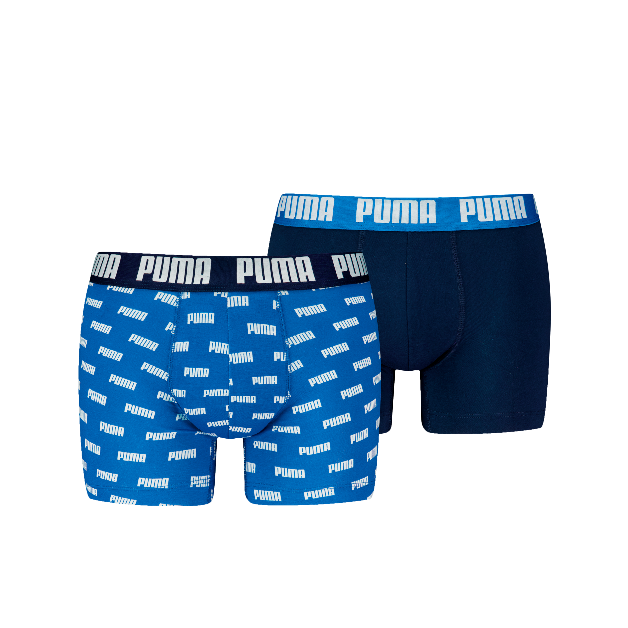 PUMA Boxershorts »PUMA MEN EVERYDAY LOGO PRINT BOXERS 2P« 2er Pack,  1x uni und 1x allover Logodruck