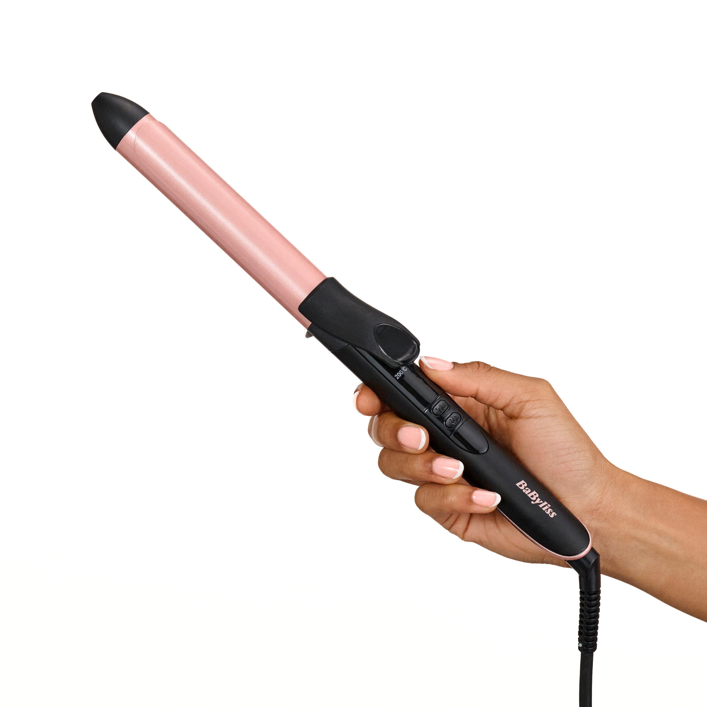 BaByliss Lockenstab »25mm Lockenstab mit Klammer für definierte Locken, C451E« Quarz-Keramikbeschichtung, 6 Temperaturstufen, für alle Haartypen