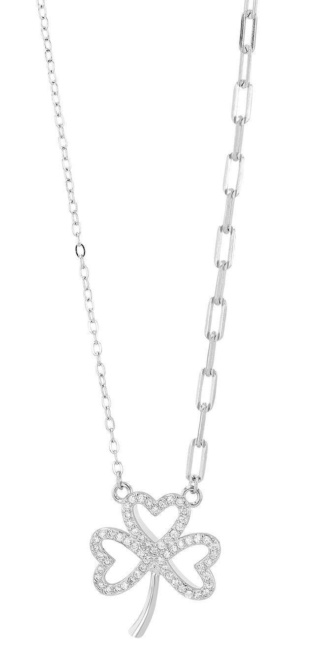 Adelia´s Kette ohne Anhänger »Damen Halskette mit Anhänger ¿ Kleeblatt aus 925 Silber«