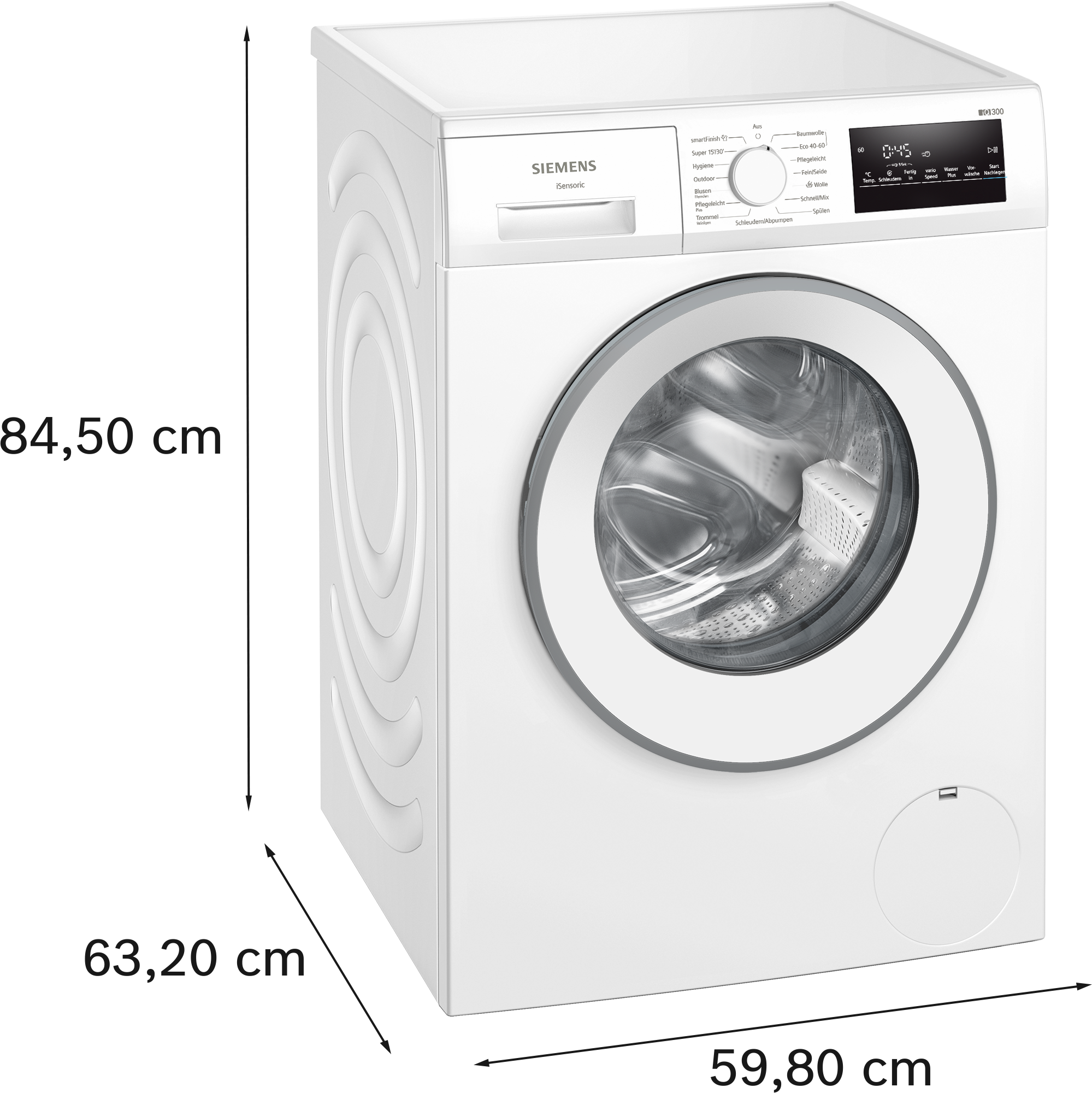 SIEMENS Waschmaschine iQ300 »WM14N22A« 9 kg 1400 U/min