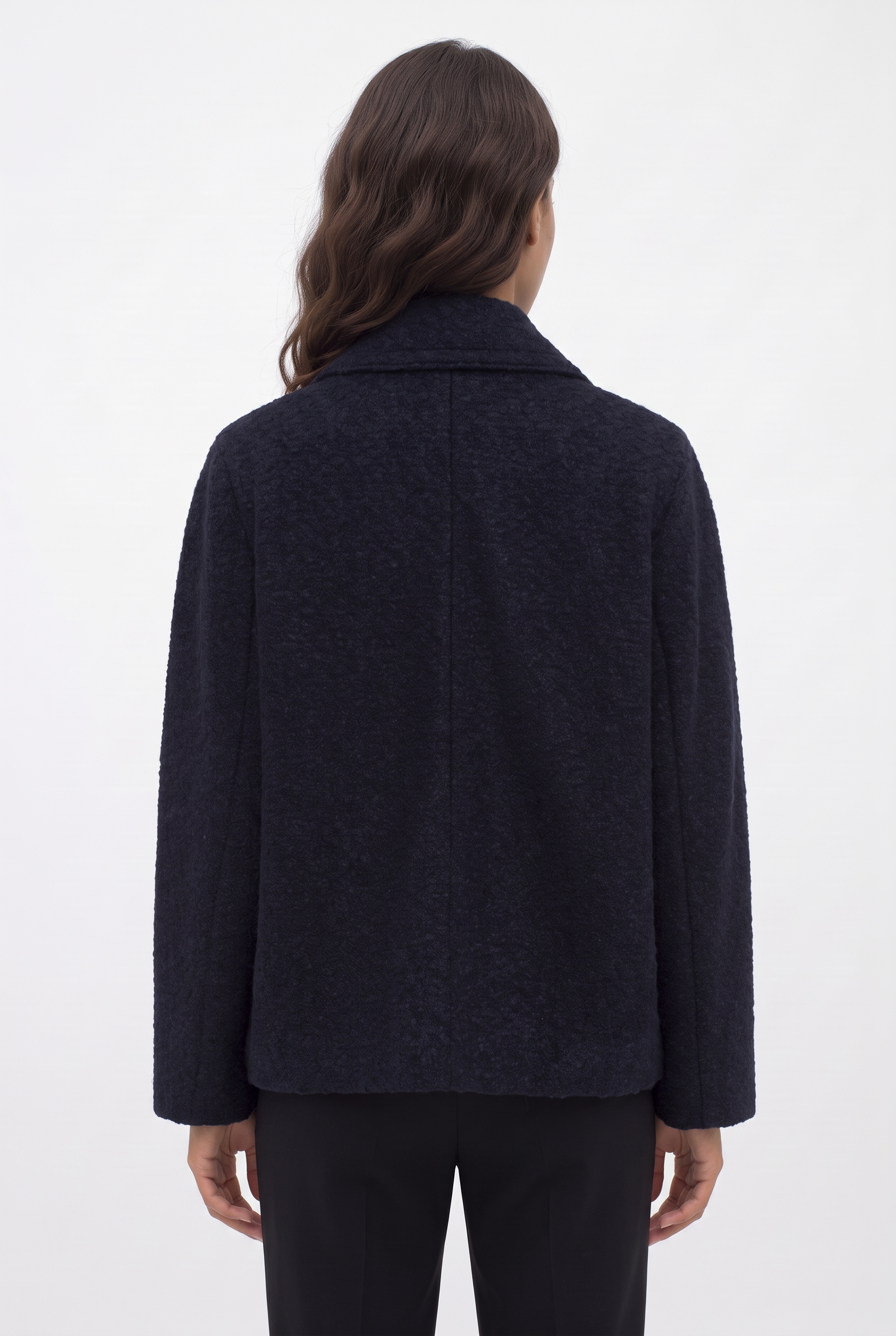 BOSS ORANGE Kurzmantel »Caban Premium Damenmode« mit Wolle, Loose Fit