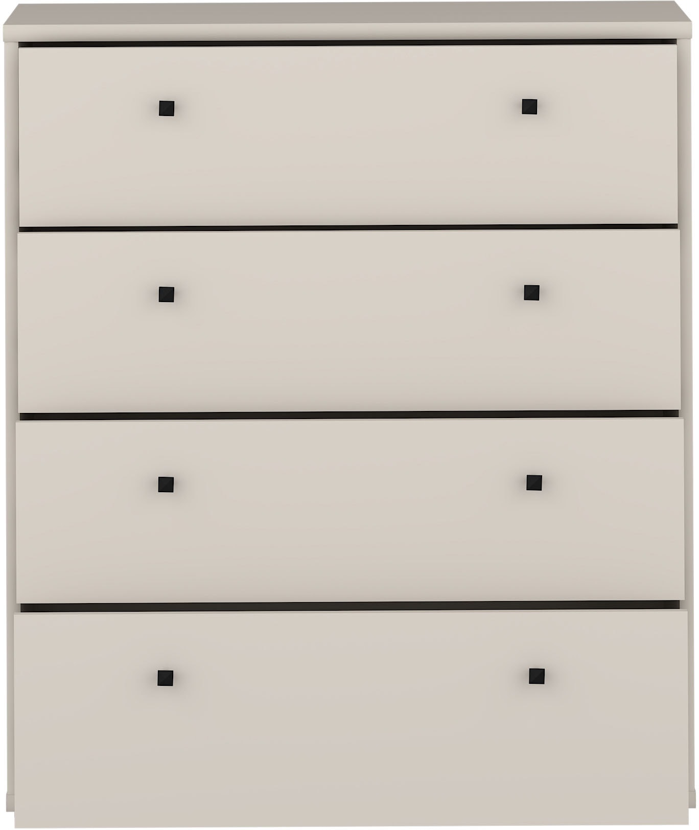 FORTE Kommode »Tempra, Kommode, 4 Schubkästen , Höhe 85,5 cm« Breite 73,7 cm