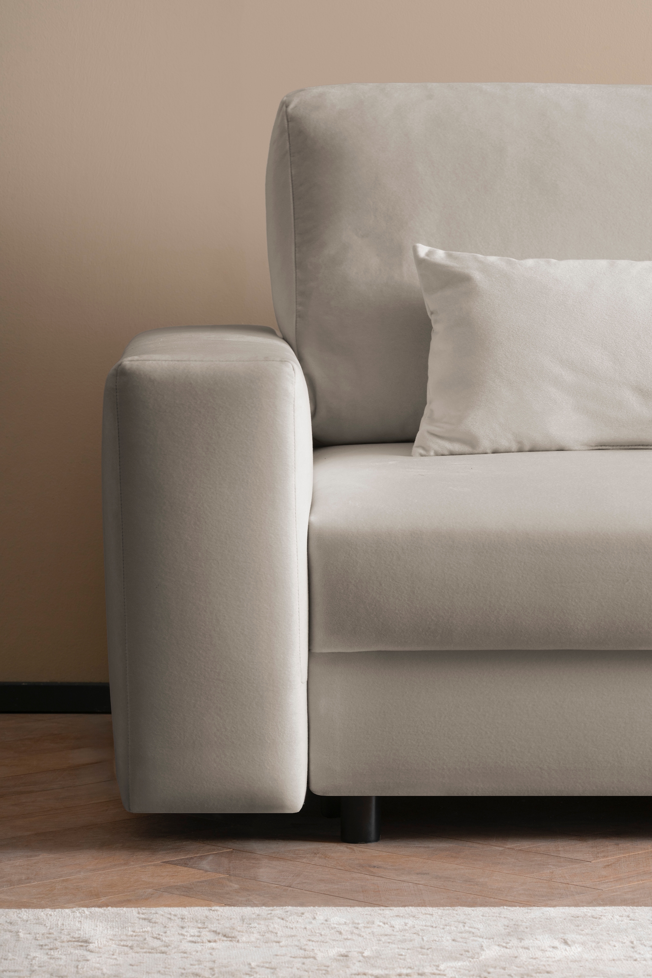 LeGer Home by Lena Gercke Schlafsofa »Imoga, Polster mit Schlaffunktion, 3-Sitzer Sofa, Couch mit Bettkasten«, in modernen Farben und Stoffen, Bettfunktion, Liegefläche: 200x150 cm