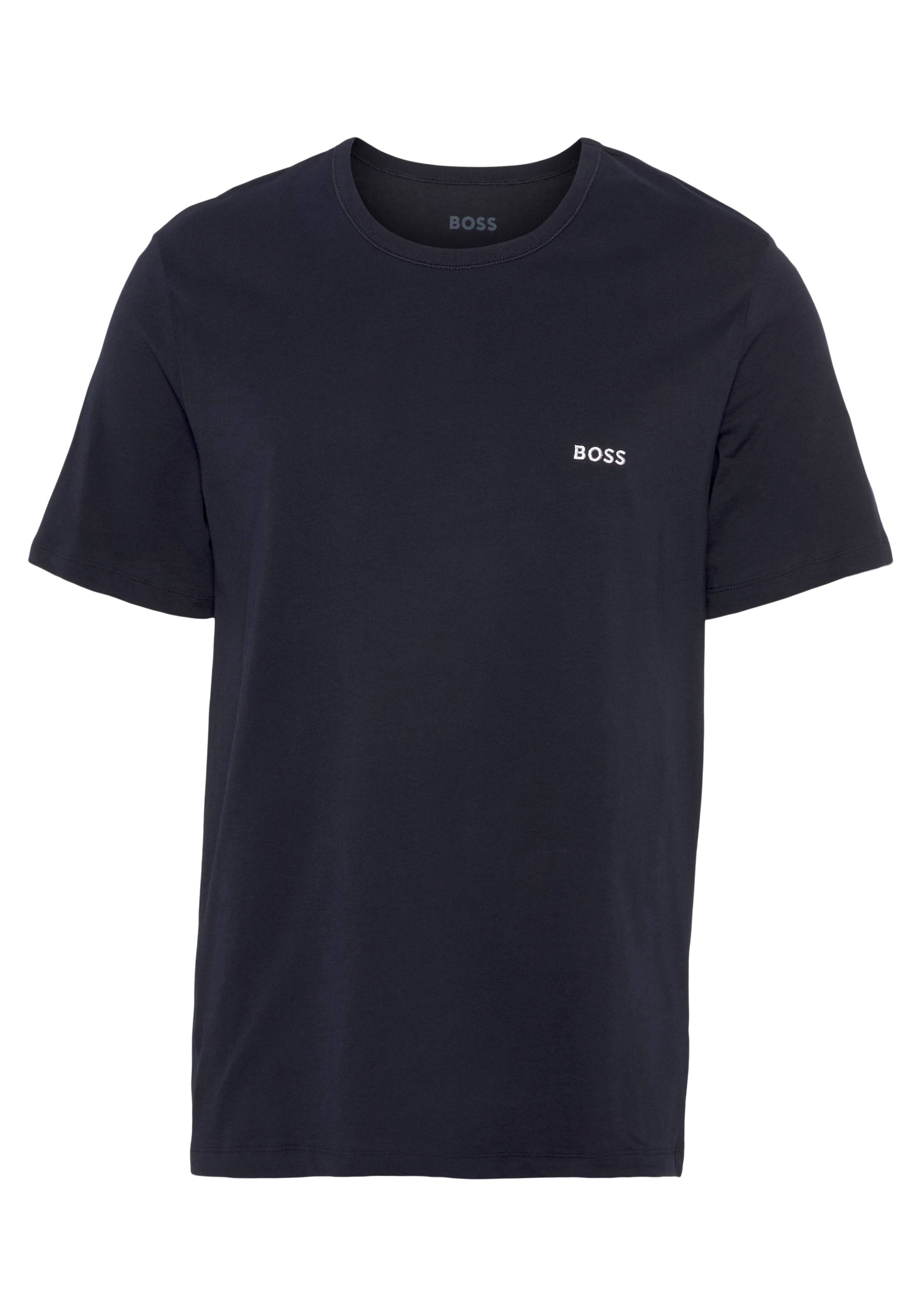 BOSS T-Shirt »Rundhals BOSS ONE x David Beckham«, (Packung, 3 tlg., 3er-Pack), mit dezentem BOSS Logo-Print