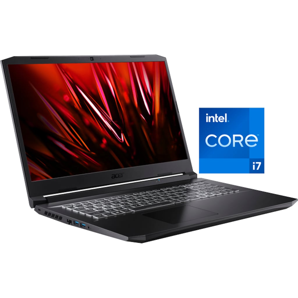 Acer Gaming-Notebook »Nitro 5 AN517-54-77WQ«, (43,94 cm/17,3 Zoll), Intel, Core i7, GeForce RTX™ 3060, 1000 GB SSDKostenloses Upgrade auf Windows 11, sobald verfügbar