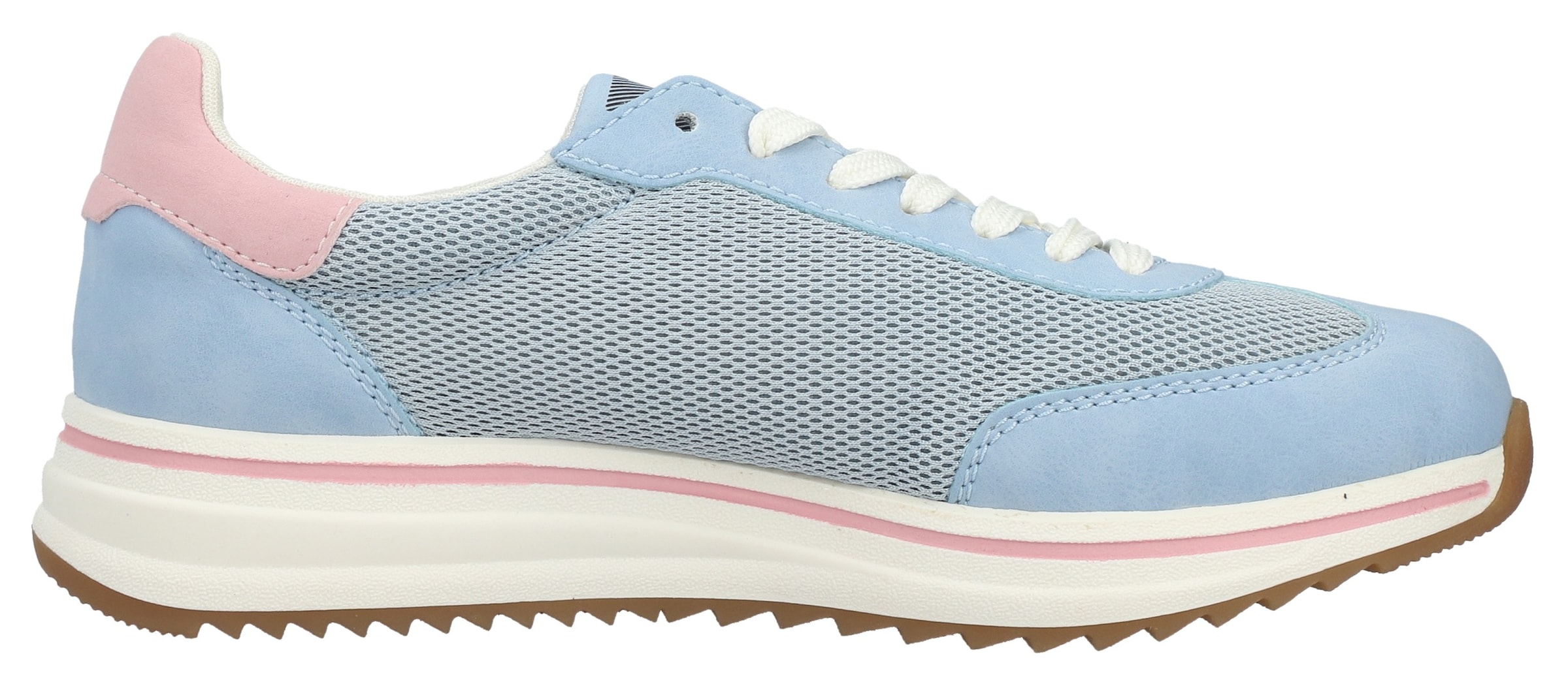 Rieker Sneaker  Schnürschuh, Halbschuh, Freizeitsneaker mit Kontrastbesätze