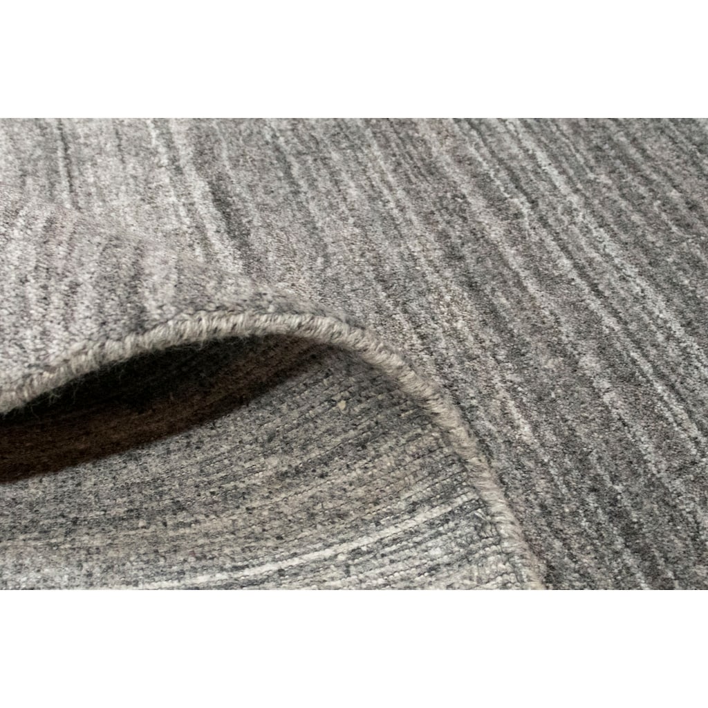 morgenland Wollteppich »Vintage Teppich handgeknüpft grau«, rechteckig